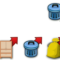 Trash Can Icons Vector Clipart Icon