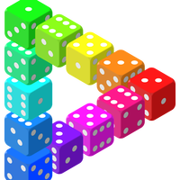 Triangle of Dice vector clipart