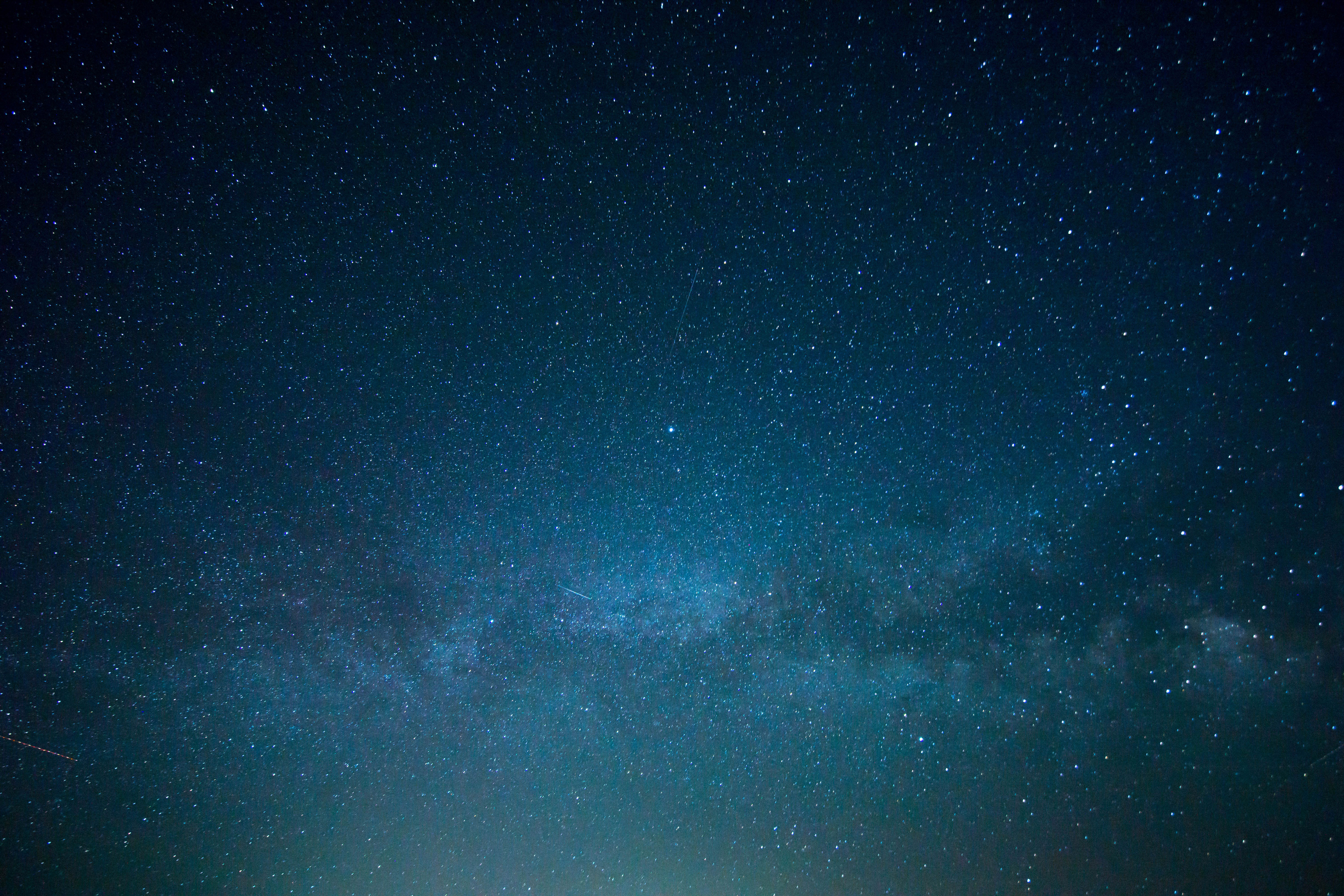 Blue Starry Night Sky