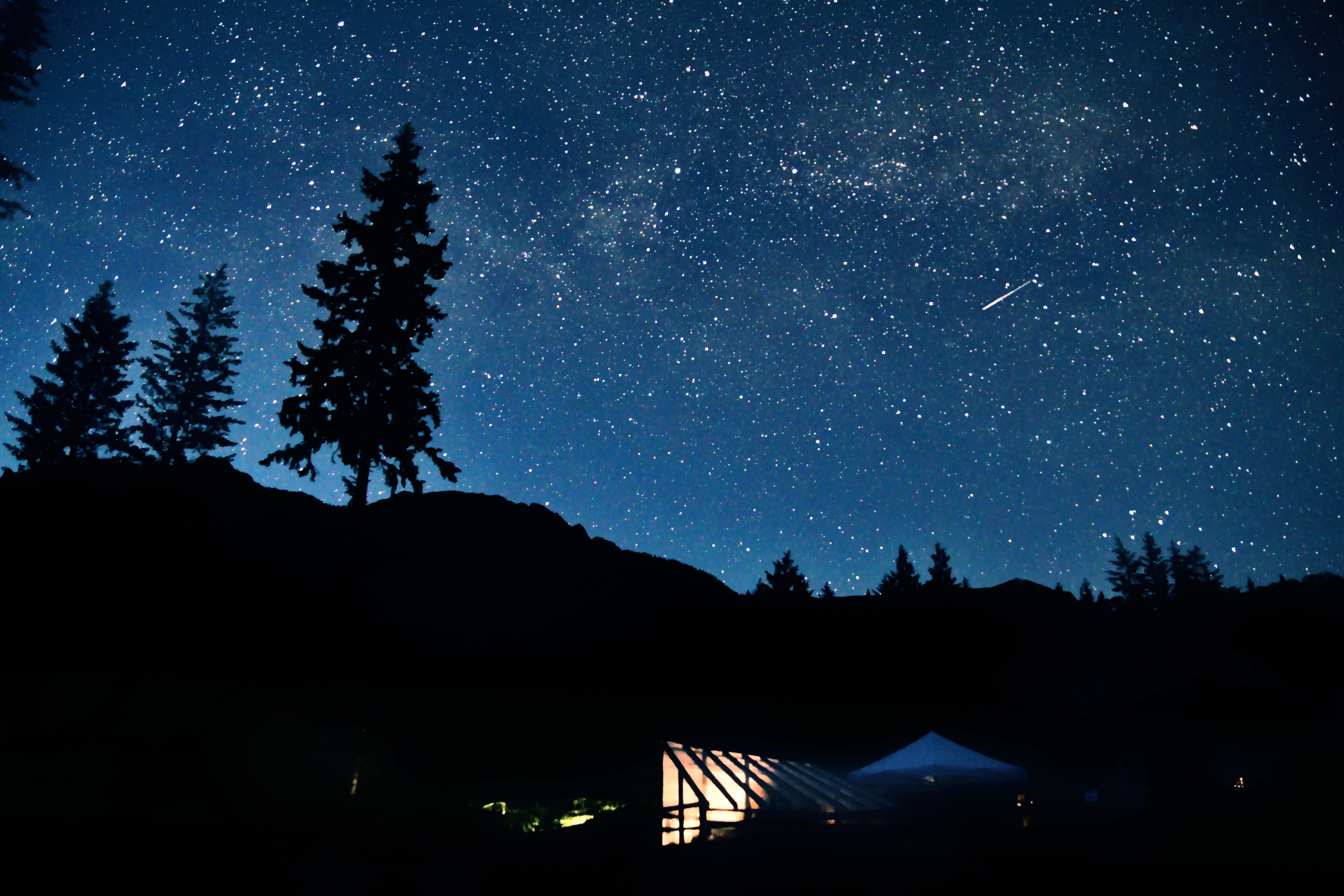 Blue Night Sky With Stars In The Dark Image Free Stock Photo Public