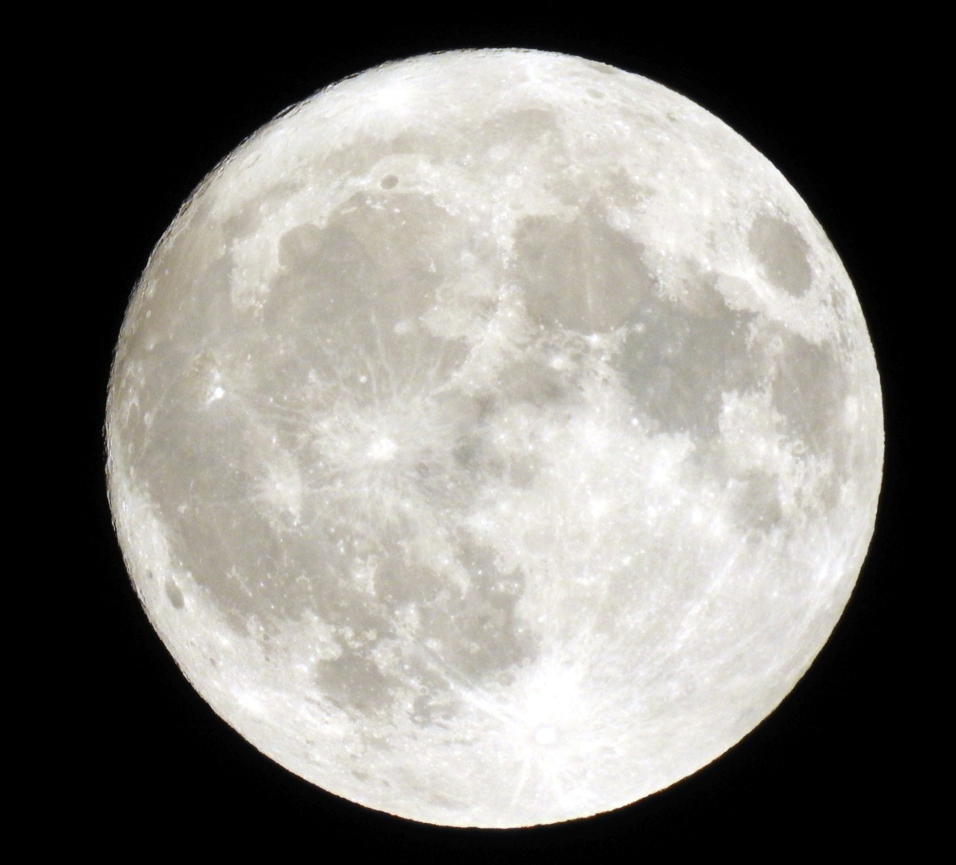 Close Up of the Moon  detail image Free  stock photo 