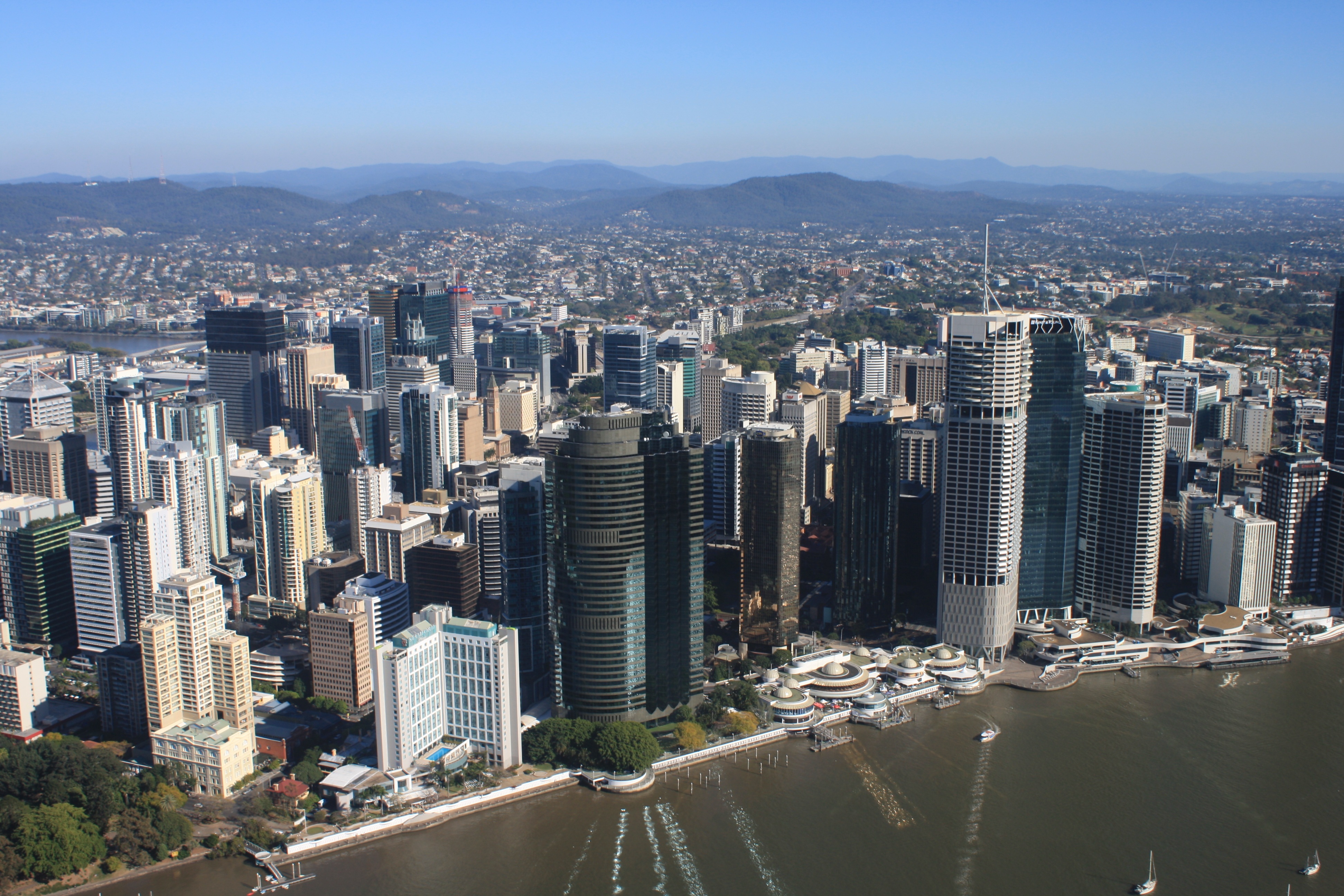 Riverfront cityscape view in Brisbane, Queensland, Australia image - Free stock photo - Public Domain photo - CC0 Images