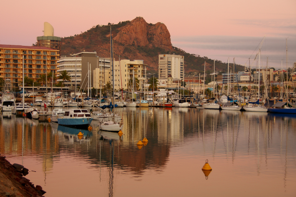 Looking at the landscape in Townsville, Queensland, Australia image ...