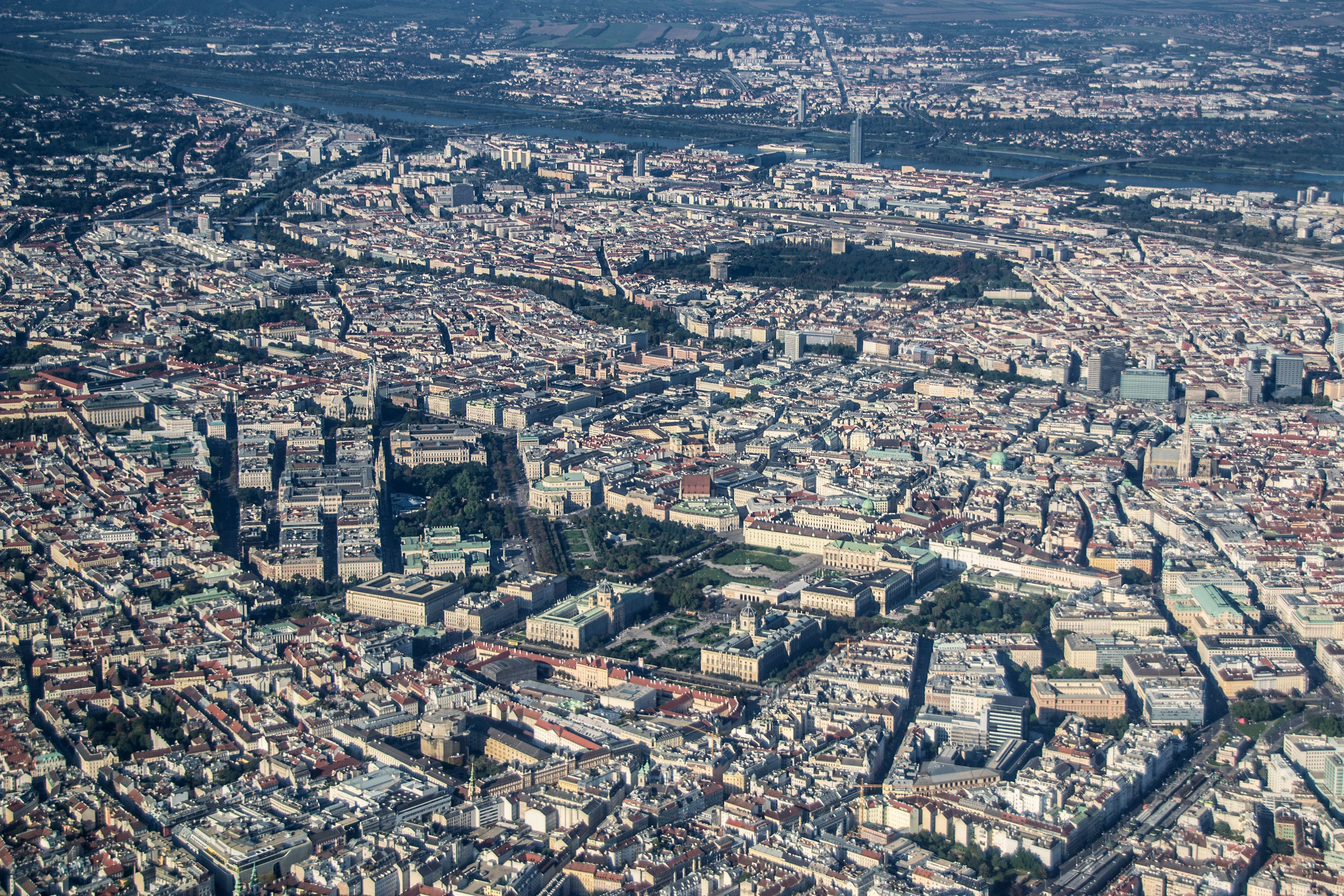 Aerial View of Vienna, Austria free photo. browse by category. 