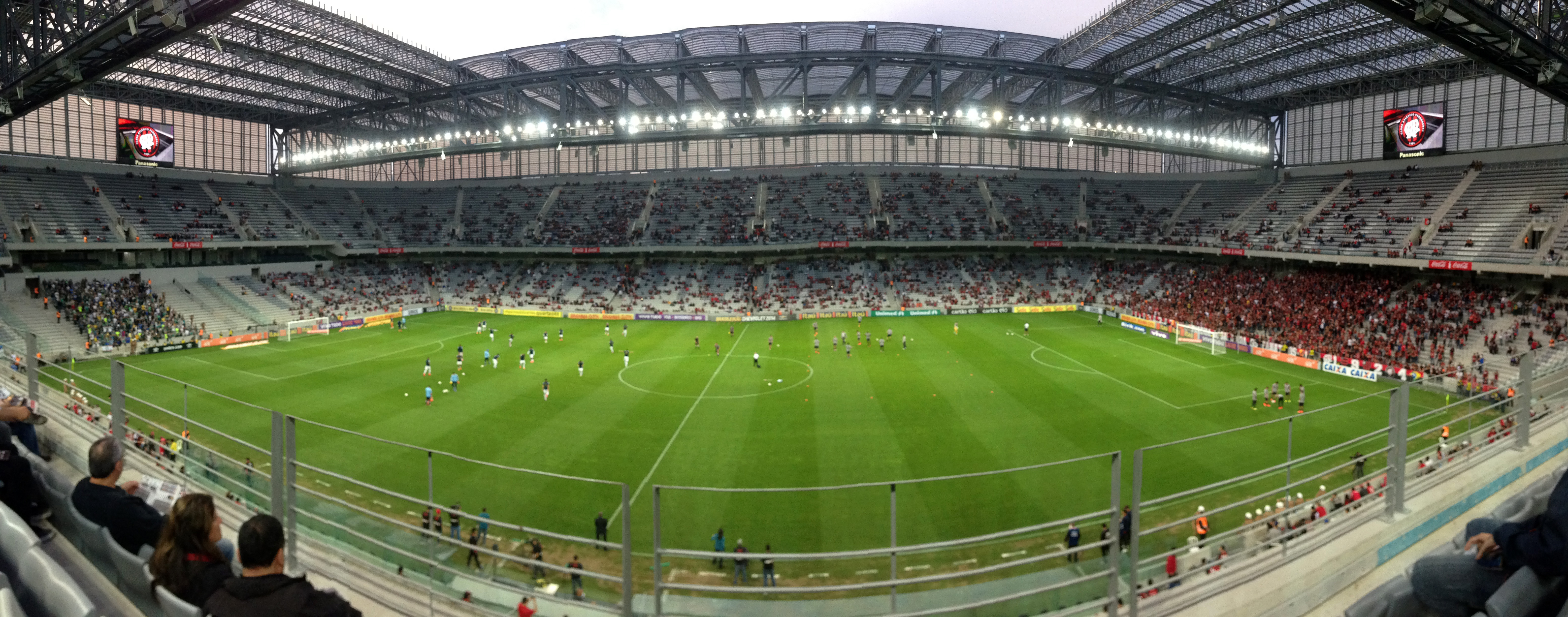 Panorama of inner Estádio Joaquim Américo Guimarães in Curitiba, Brazil image - Free stock photo - Public Domain photo - CC0 Images