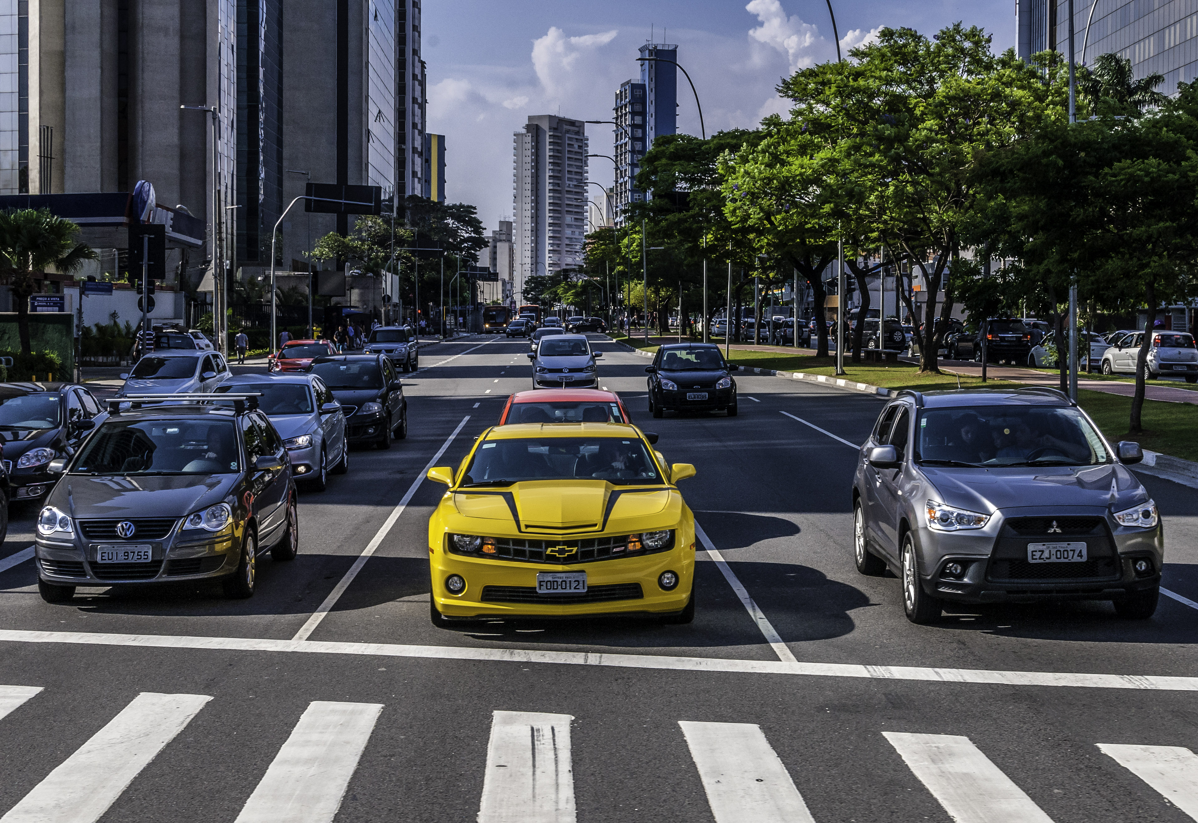 Brigadeiro Faria Lima Avenue in Sao Paulo, Brazil image - Free