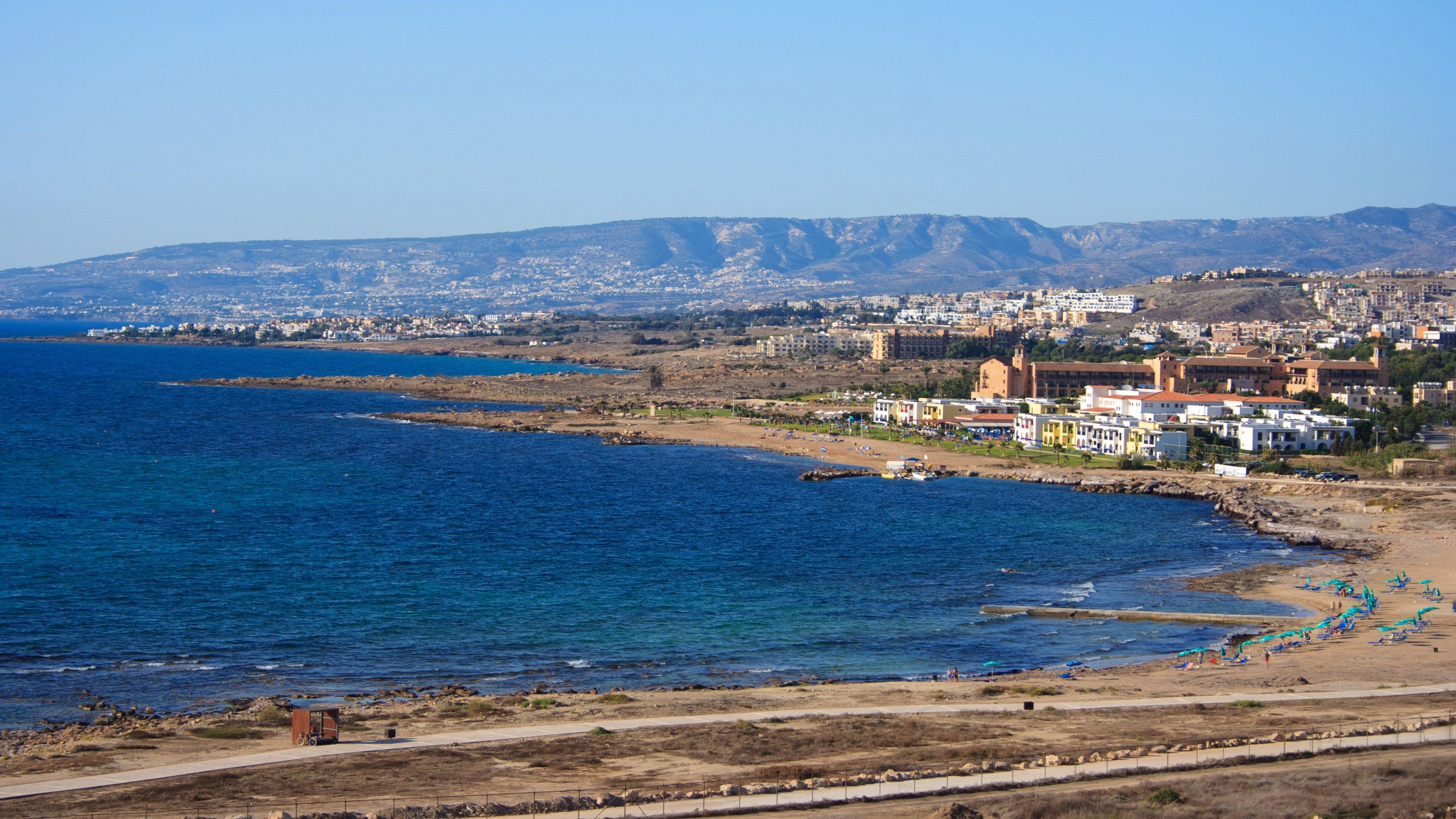 Coastal Town landscape in Cyprus image - Free stock photo - Public ...