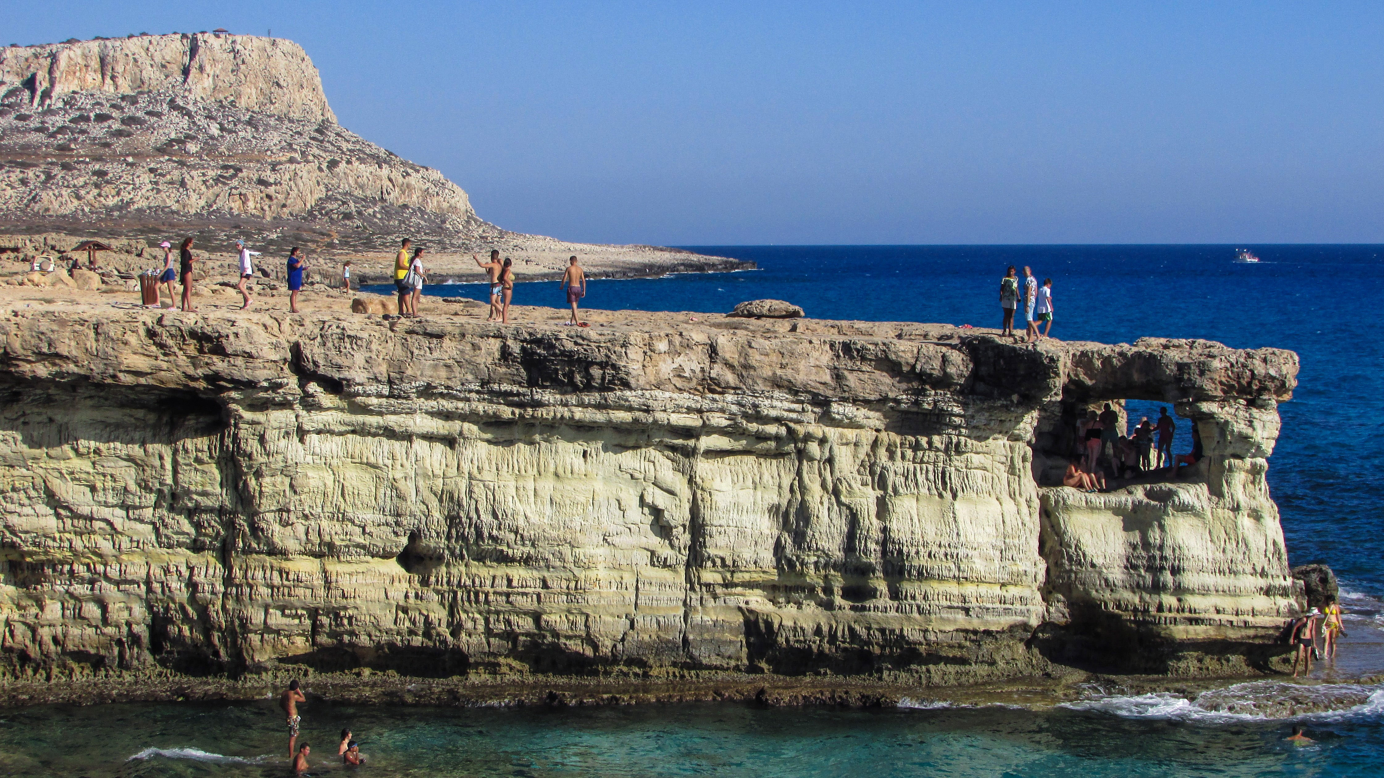 Landscape of rock cliff in Cavo Greko National Park, Cyprus image - Free stock photo - Public Domain photo - CC0 Images