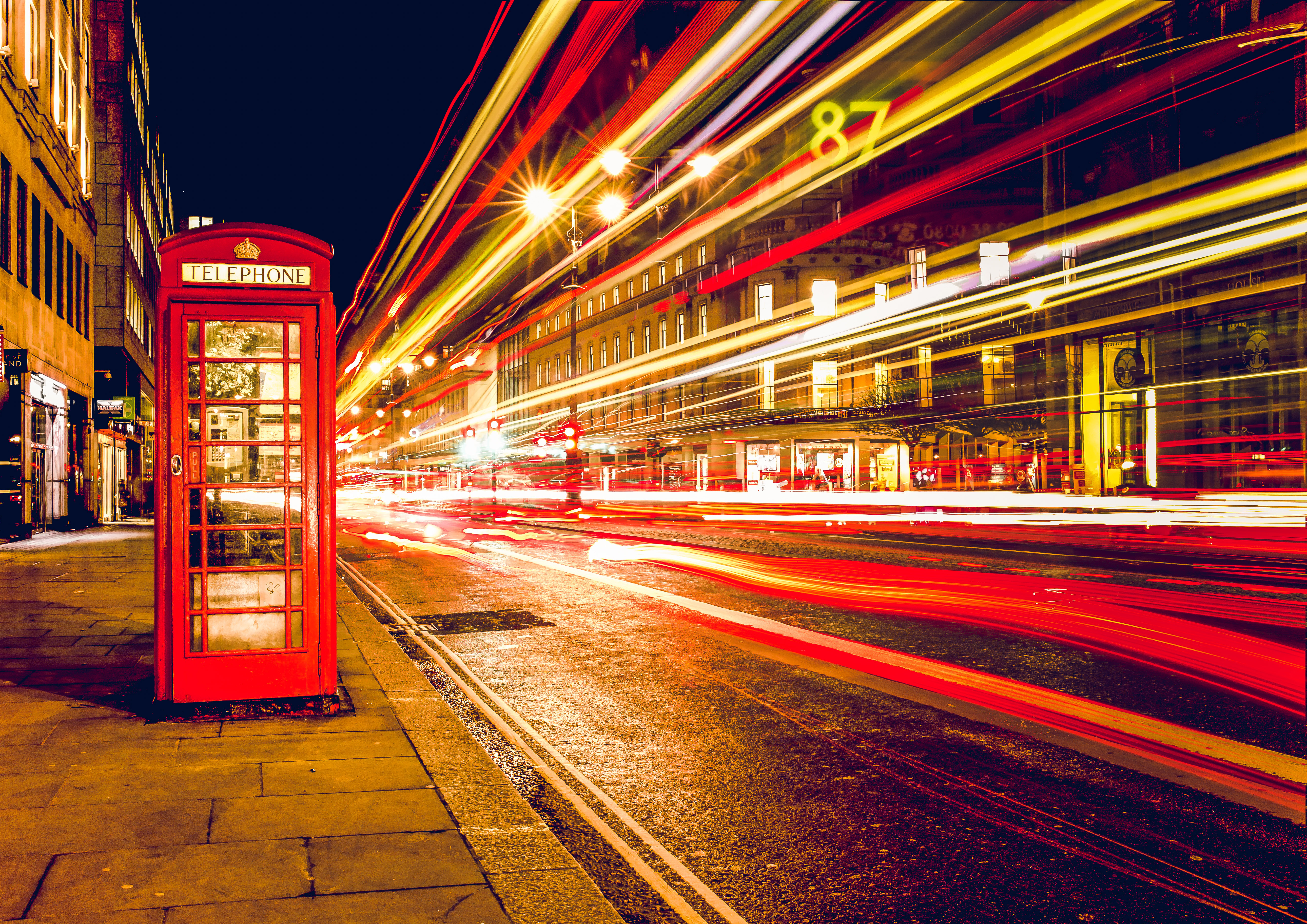 Streets Of London At Night Image Free Stock Photo Public Domain