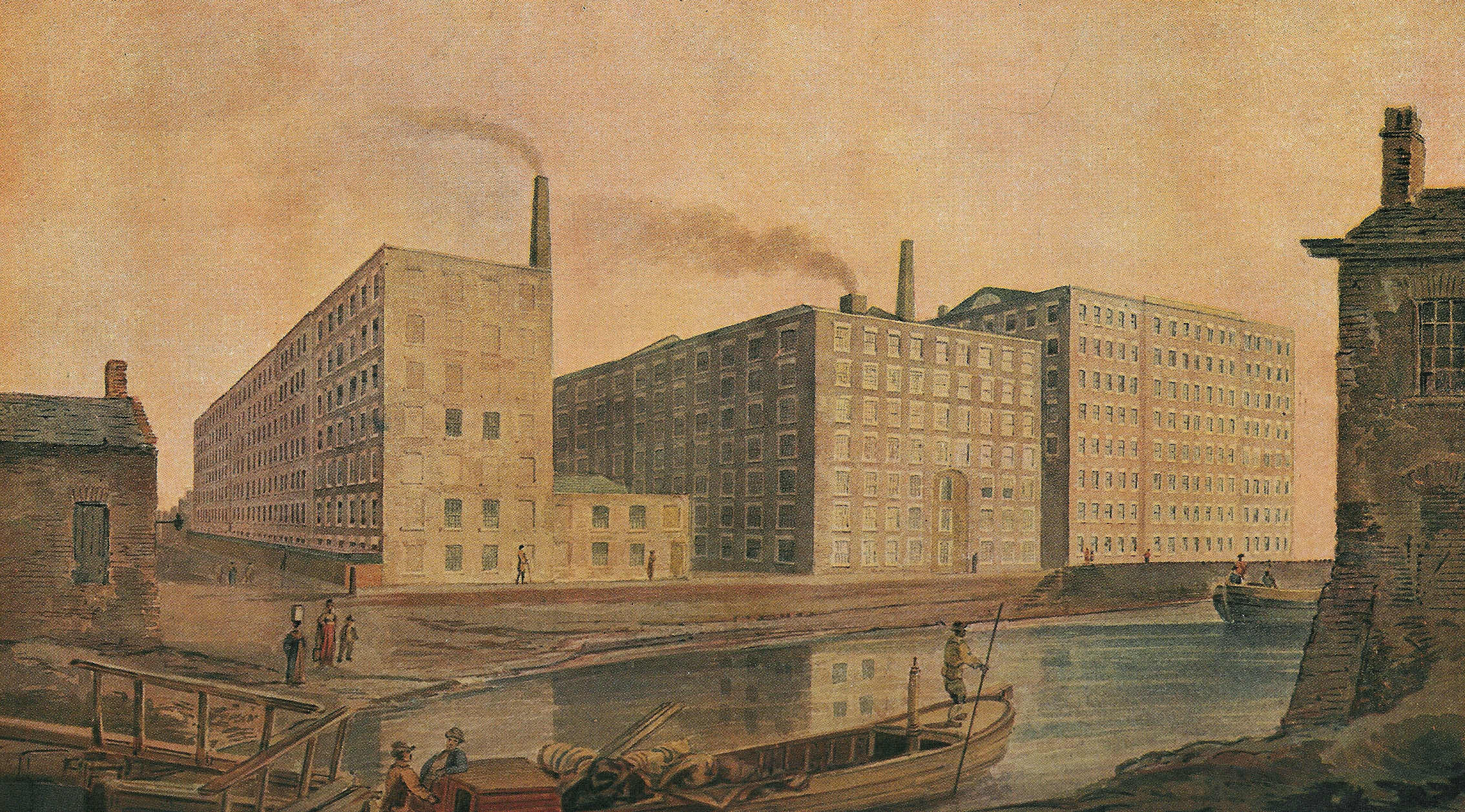 Manchester Cotton Mill in 1820 image - Free stock photo - Public Domain ...