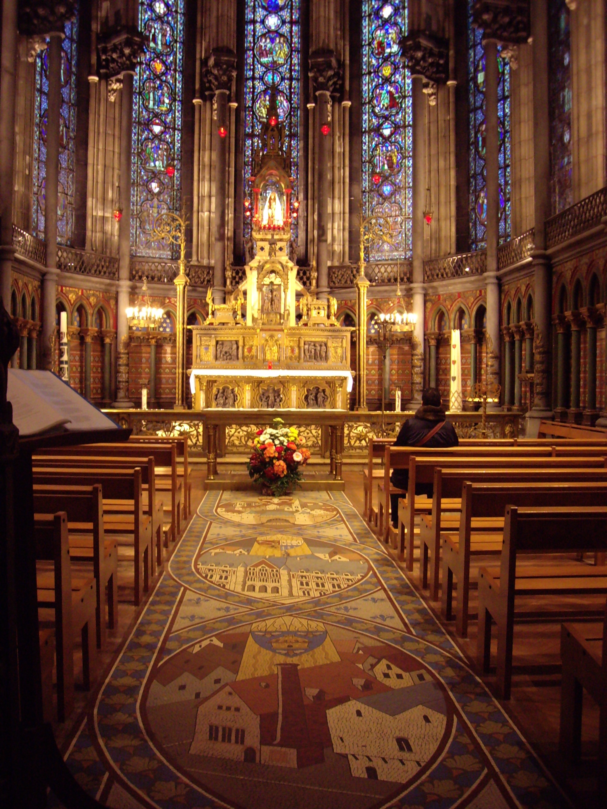 Inside the Notre Dame in Paris, France image - Free stock photo