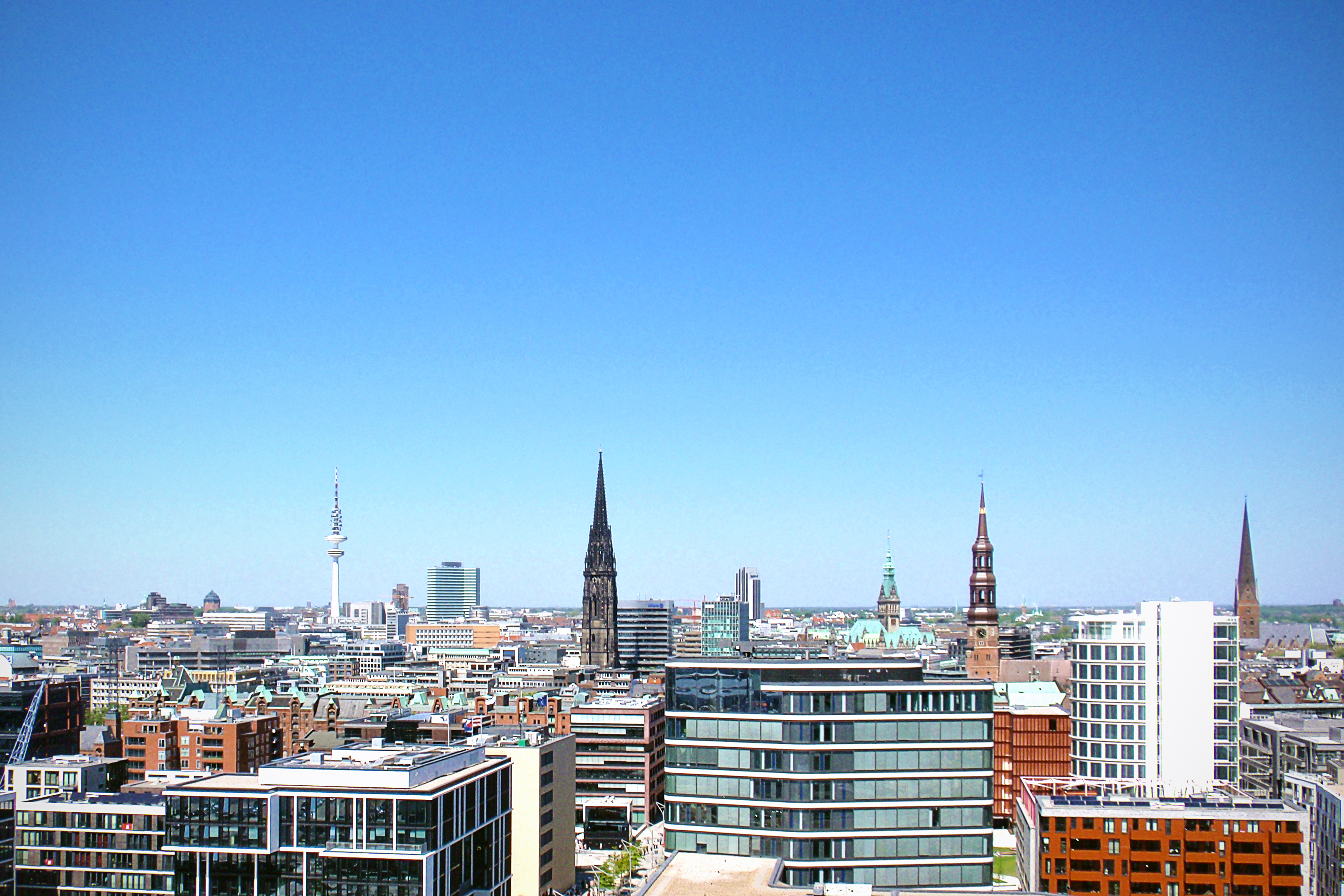 view-of-hamburg-skyline-image-free-stock-photo-public-domain-photo