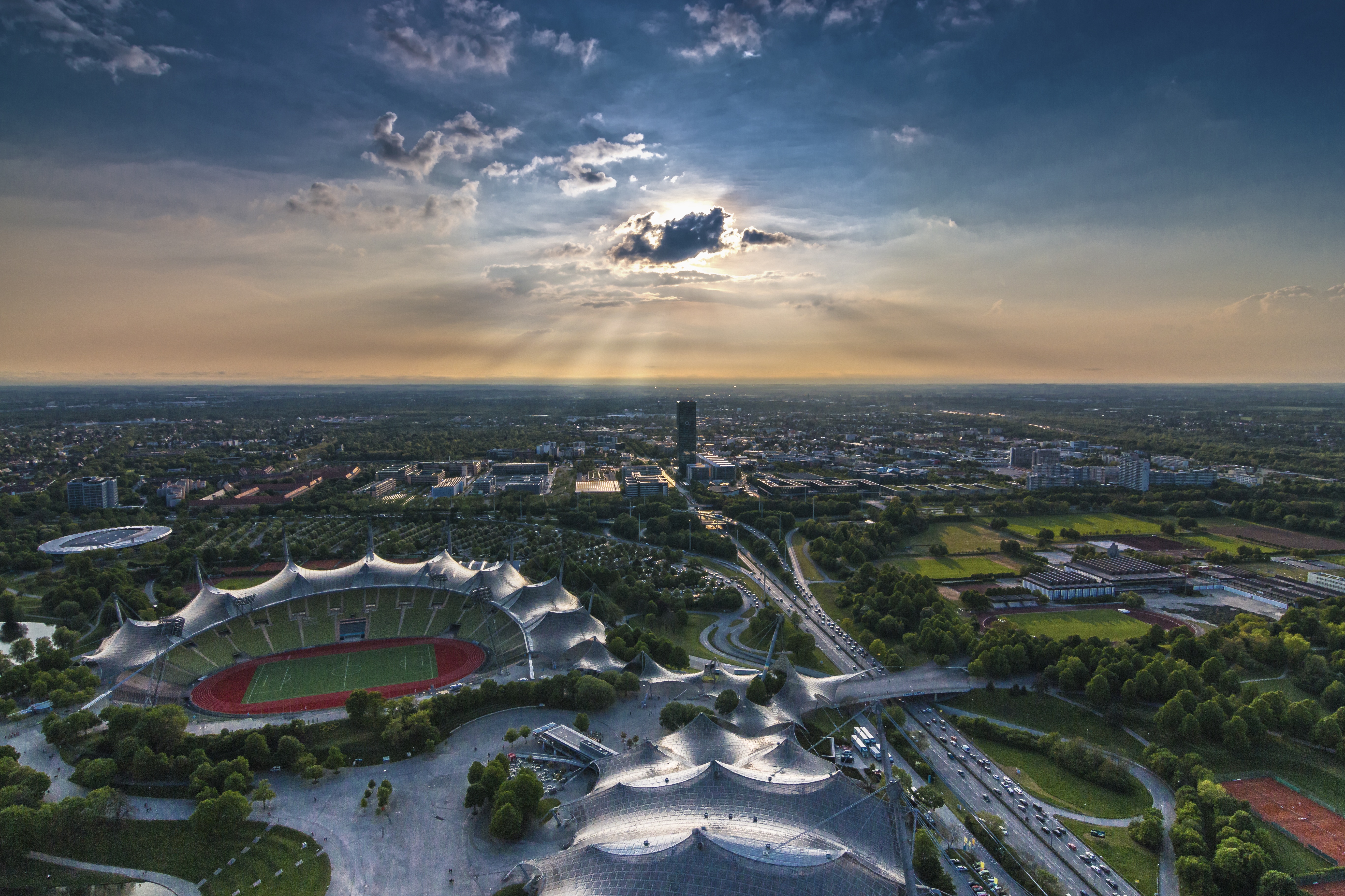 Cityscape View and sky of Munich, Germany image - Free stock photo