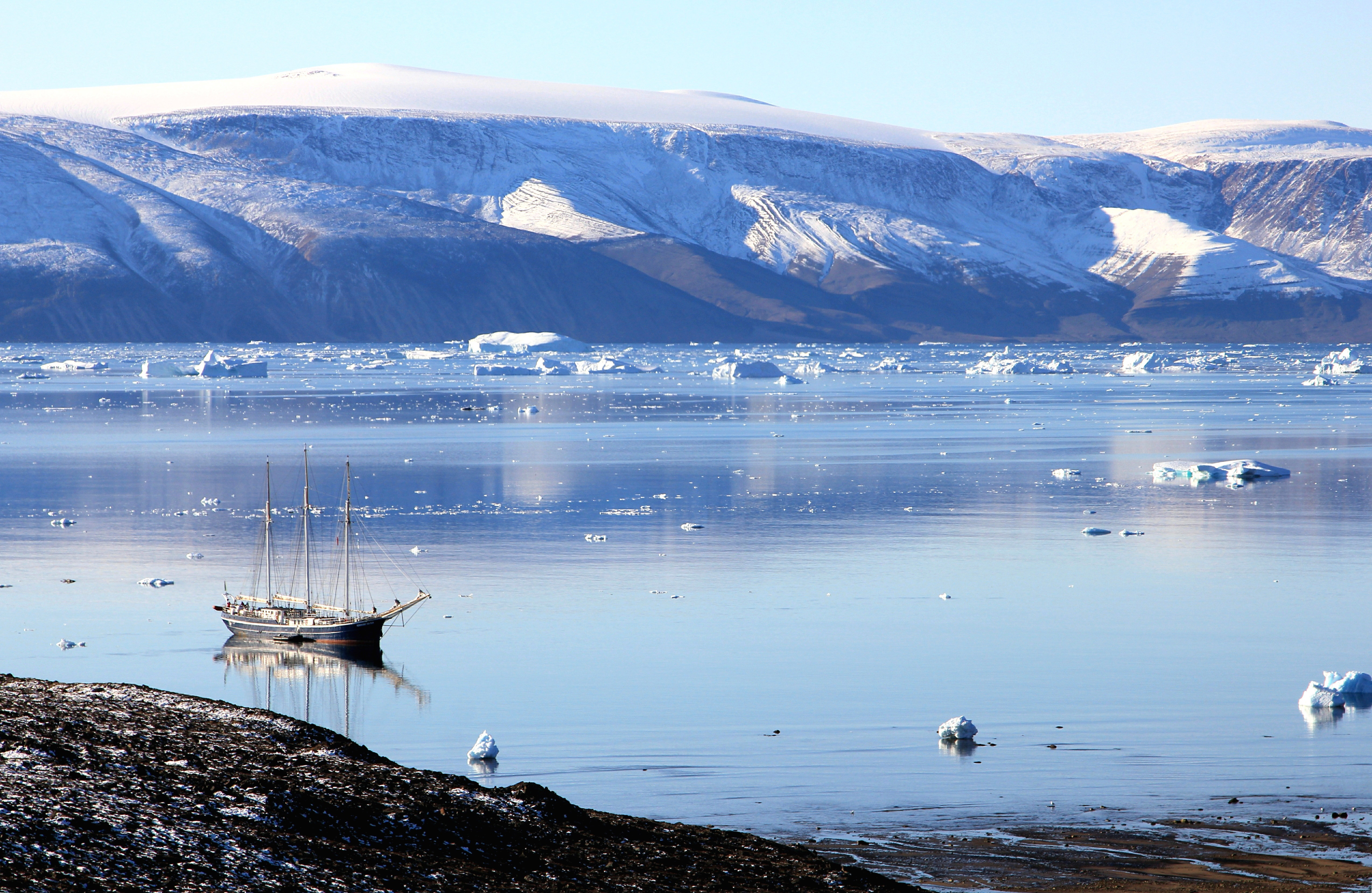 Mountain And Water Landscape In Greenland Image Free Stock Photo 