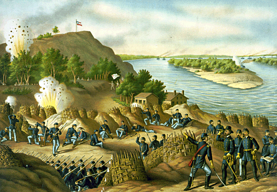 Battle of vicksburg during american civil war Image Free Stock Photo 