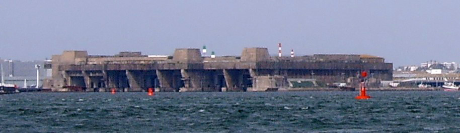 The German submarine base in Lorient during World War II image - Free