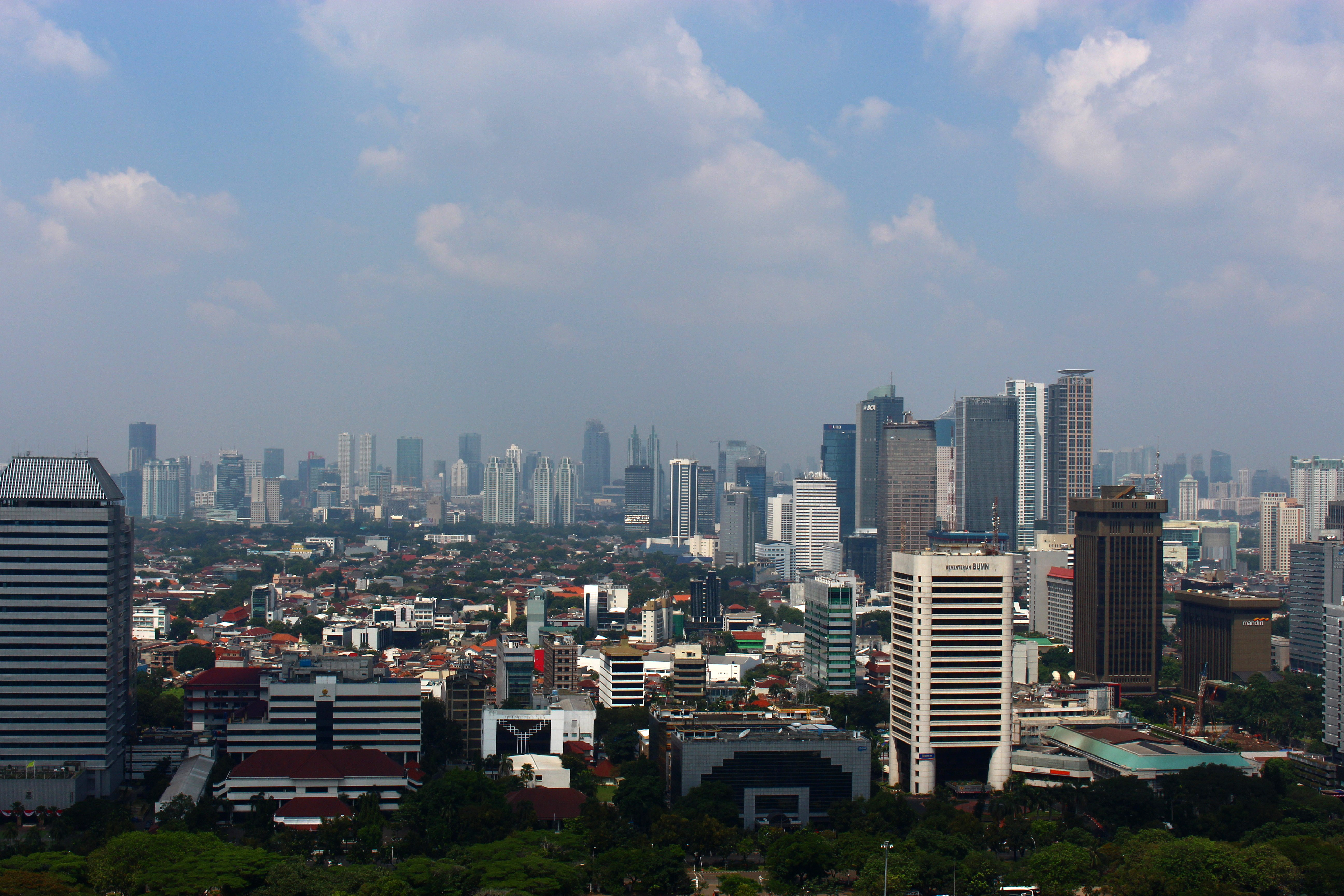 Jakarta cityscape and skyline in Indonesia image - Free stock photo