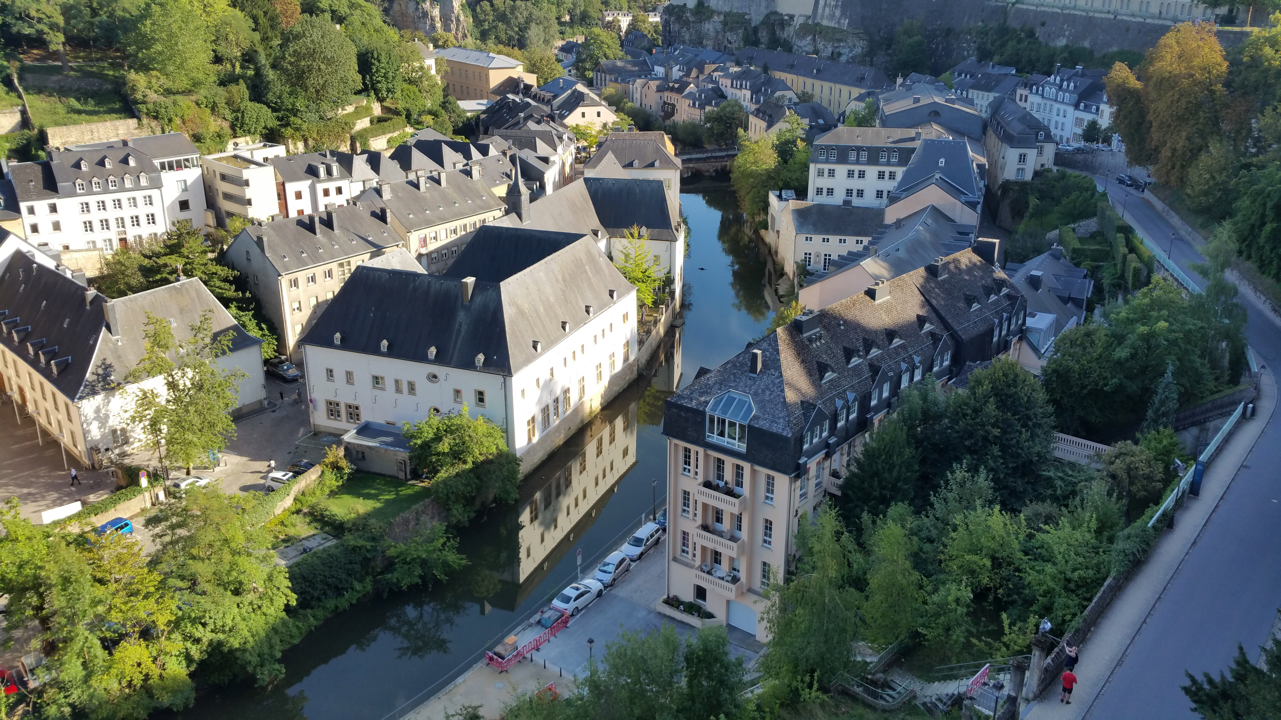 Luxembourg city view with houses and buildings image - Free stock photo ...