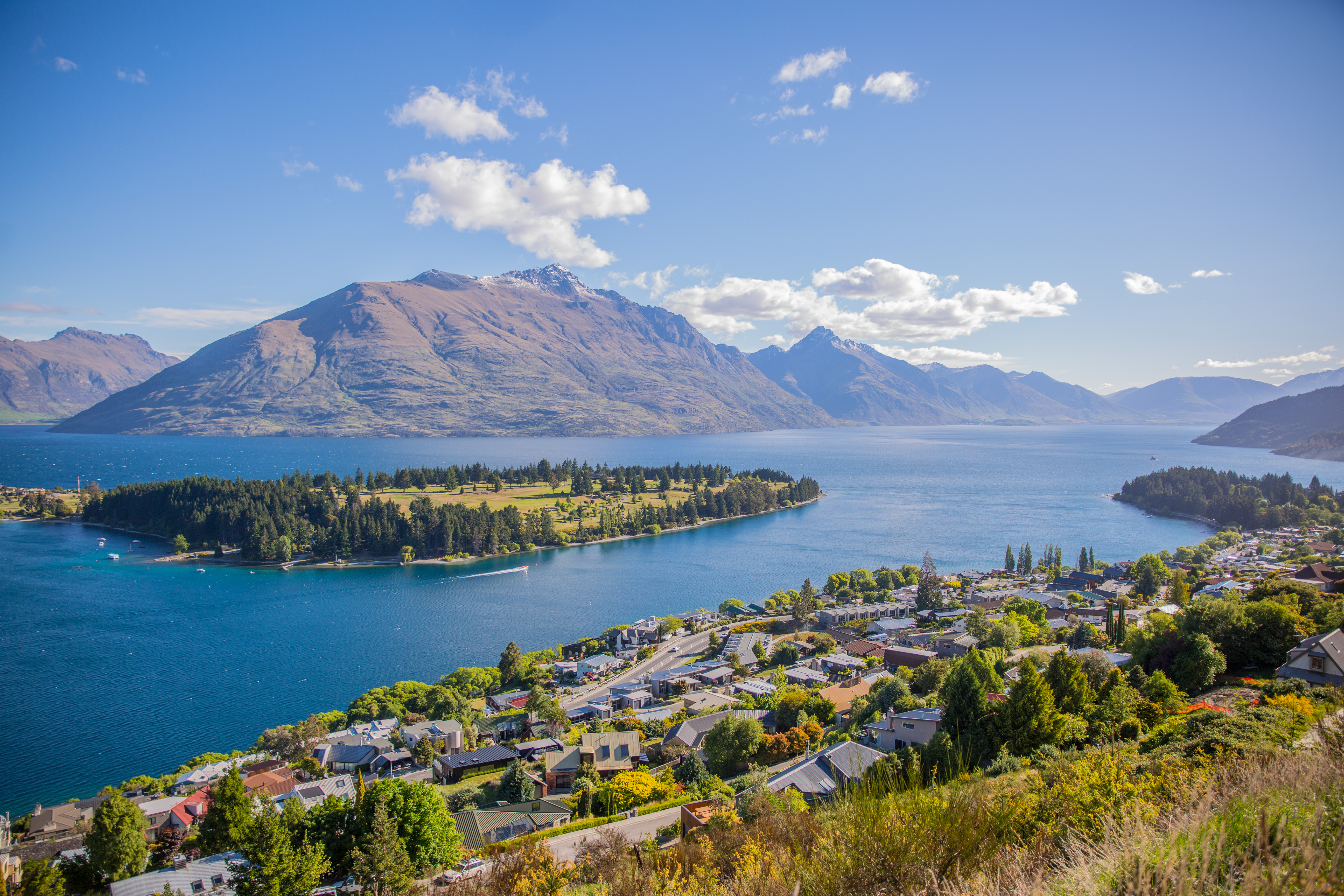Overlook and Scenic landscape at Queenstown, New Zealand image - Free ...
