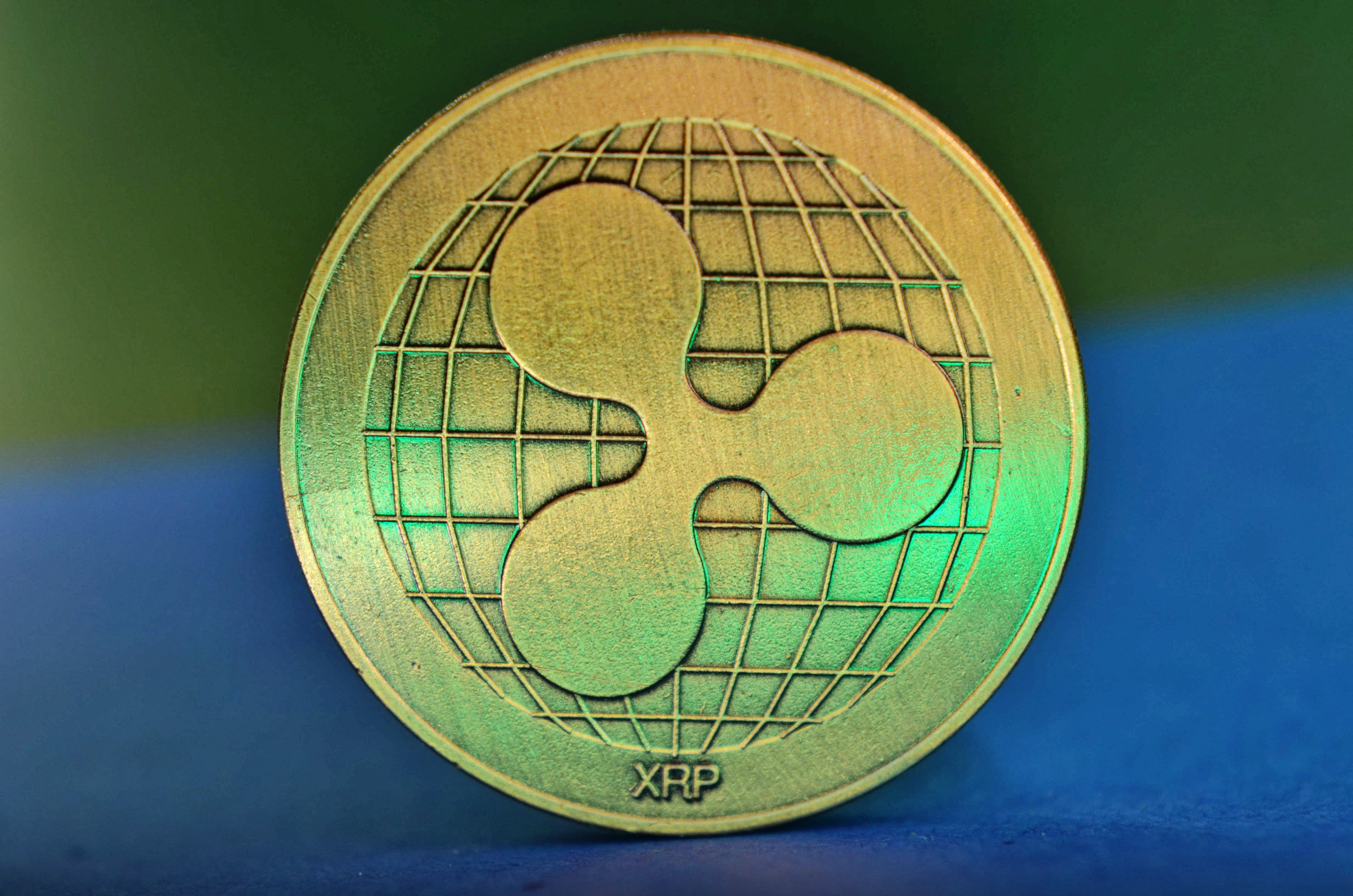 Golden Ripple XRP coin image - Free stock photo - Public ...