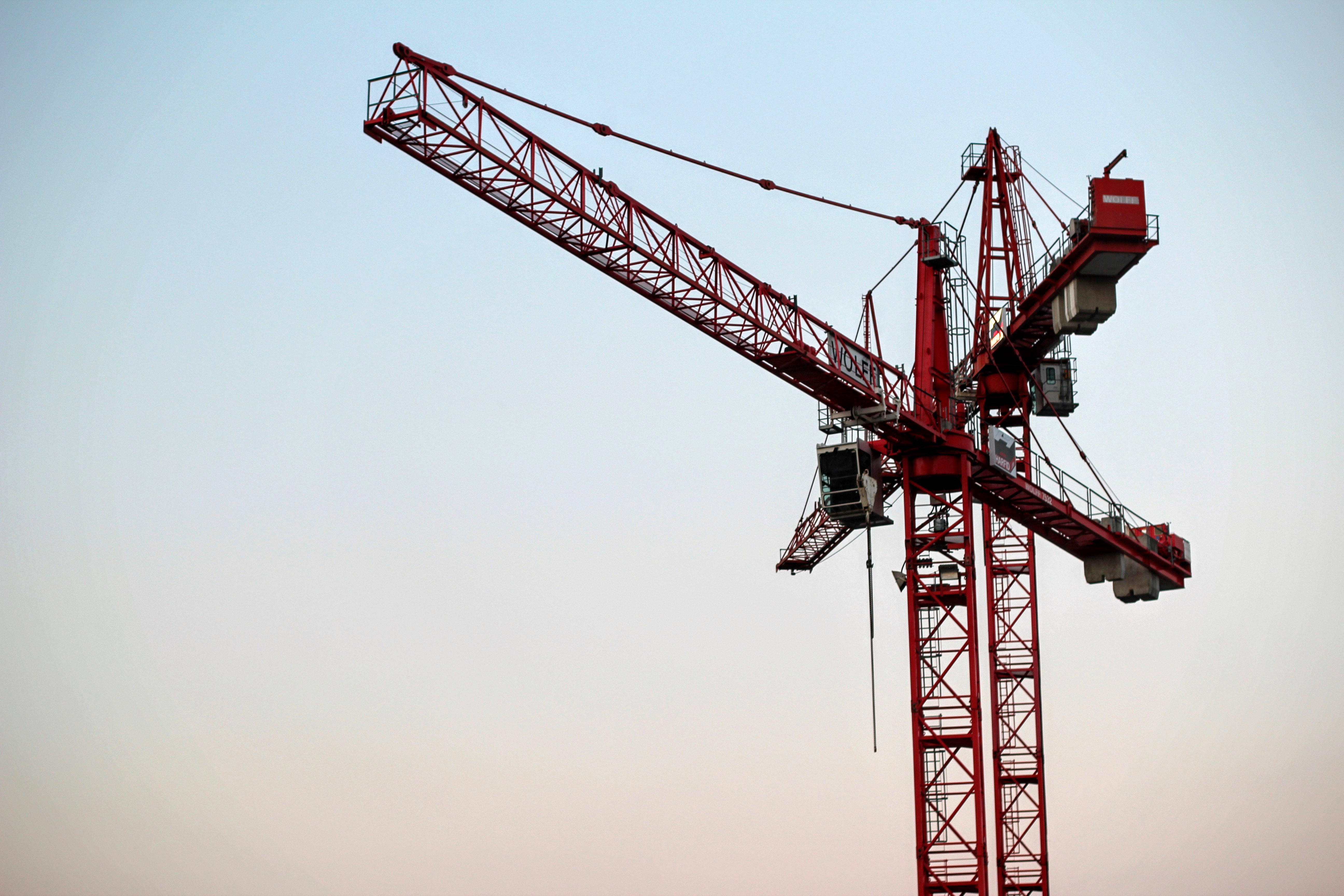 Large Red Load Crane image - Free stock photo - Public ...