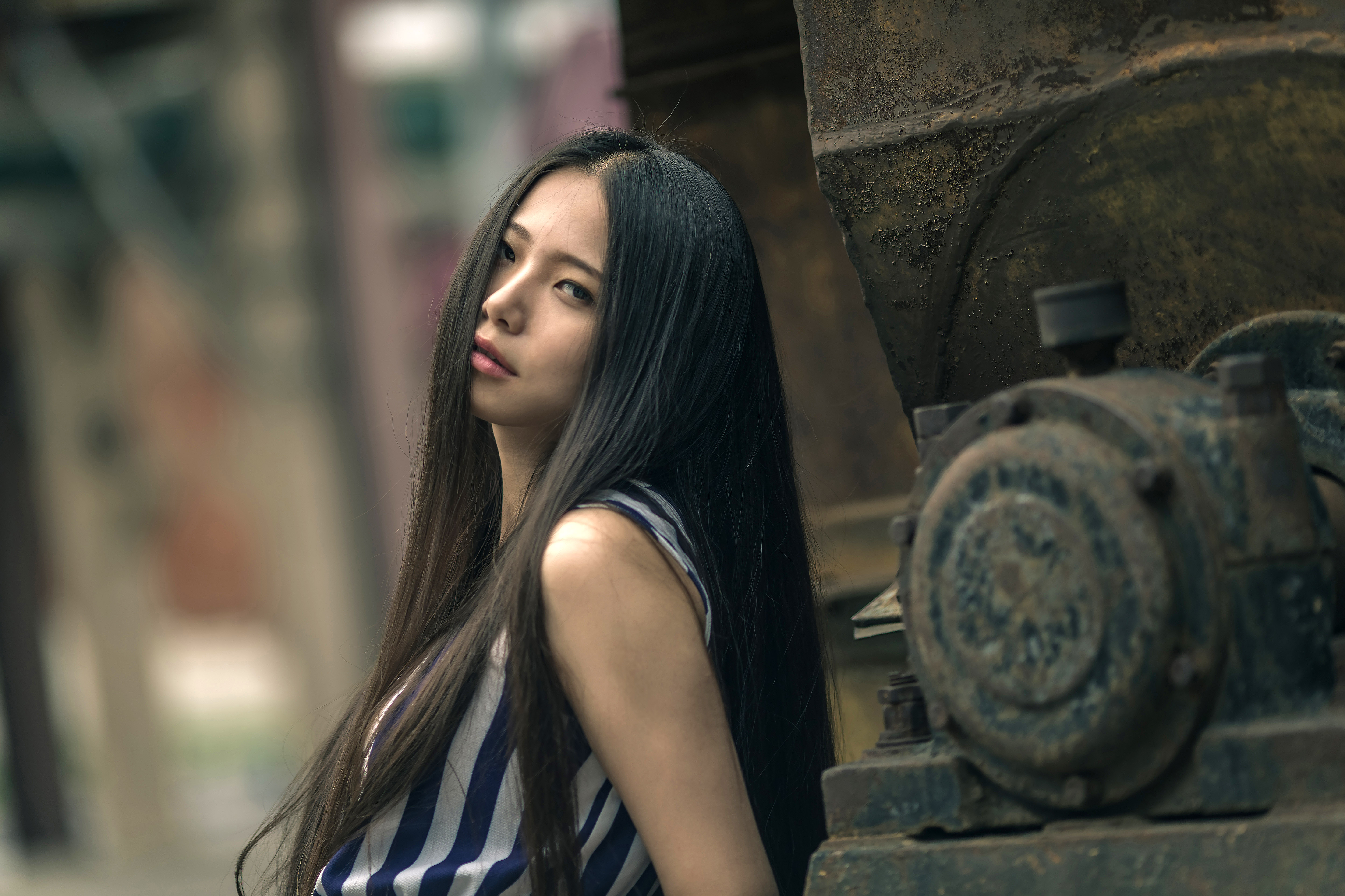 beautiful-asian-women-with-long-hair image - Free stock ...