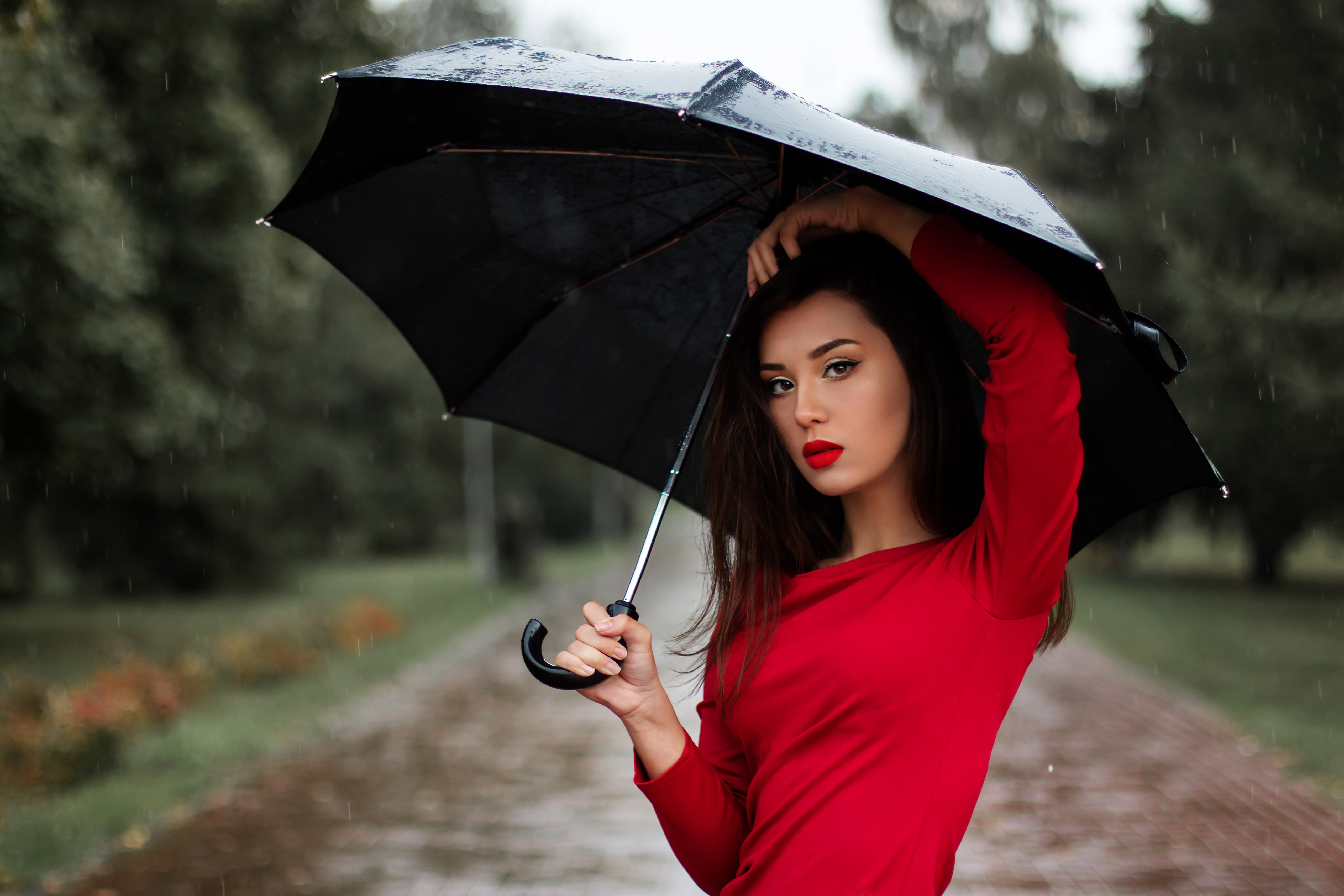 Umbrella Rain Red