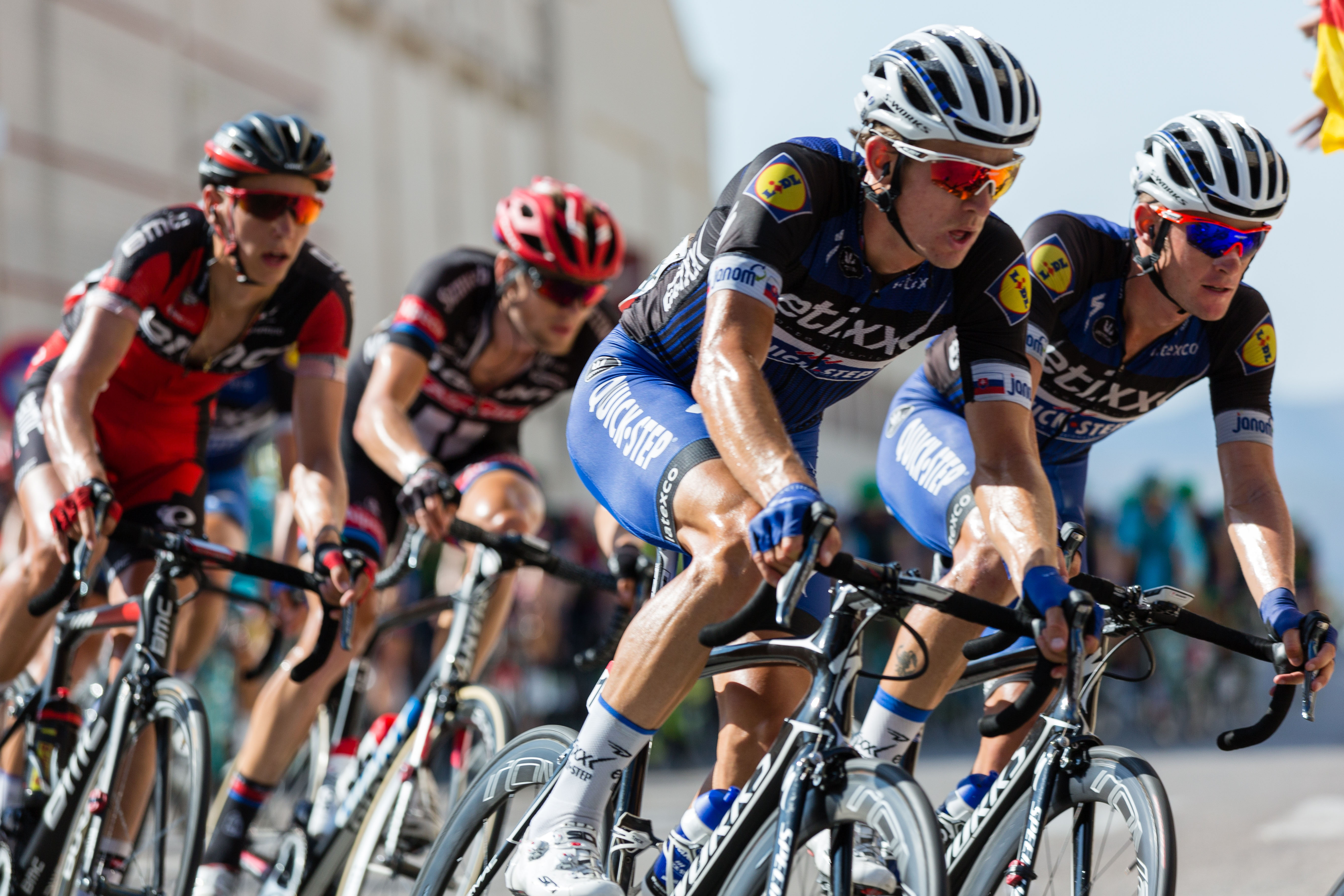Group of cyclists racing in spain Image Free Stock Photo Public 