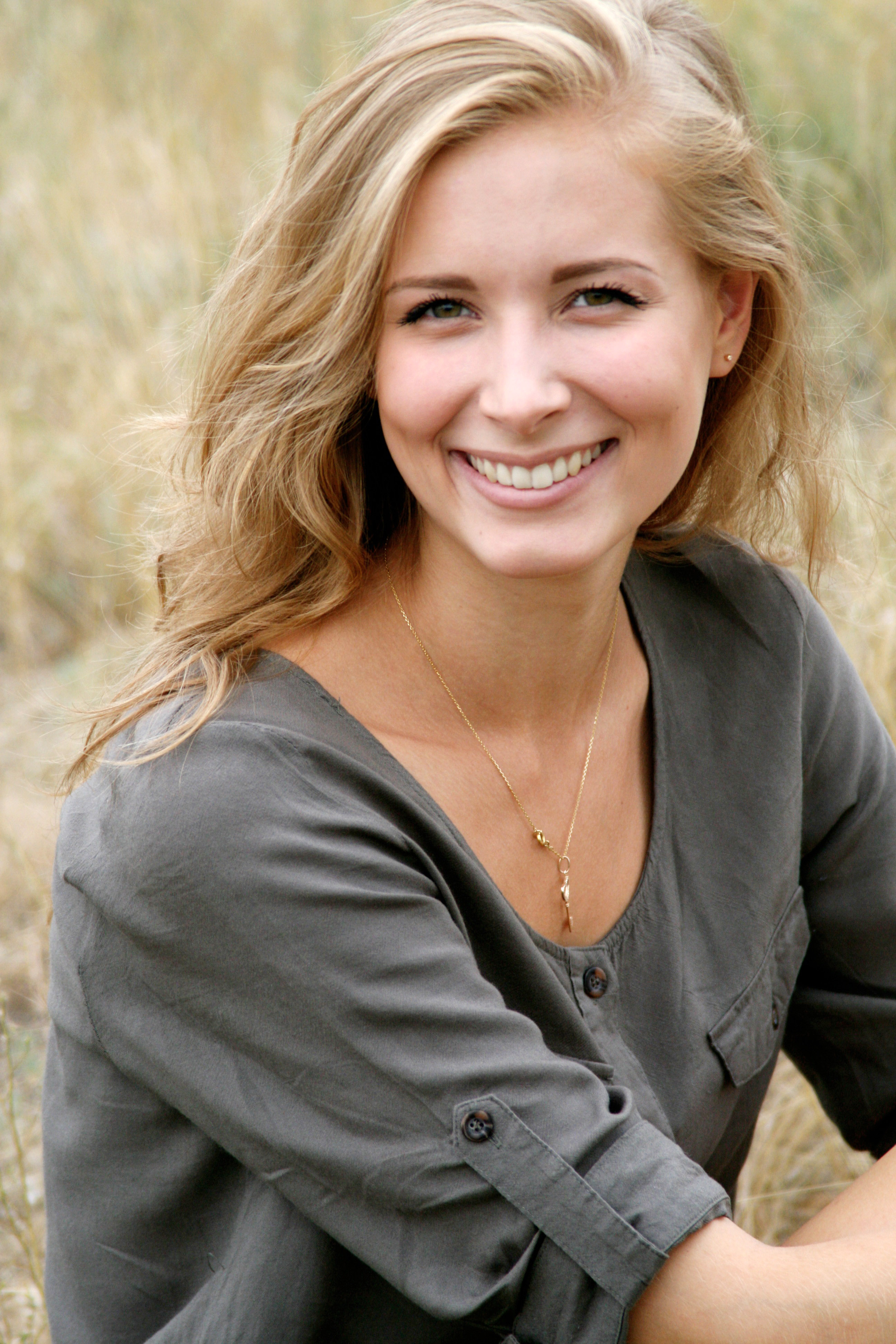 A woman slouching sideways