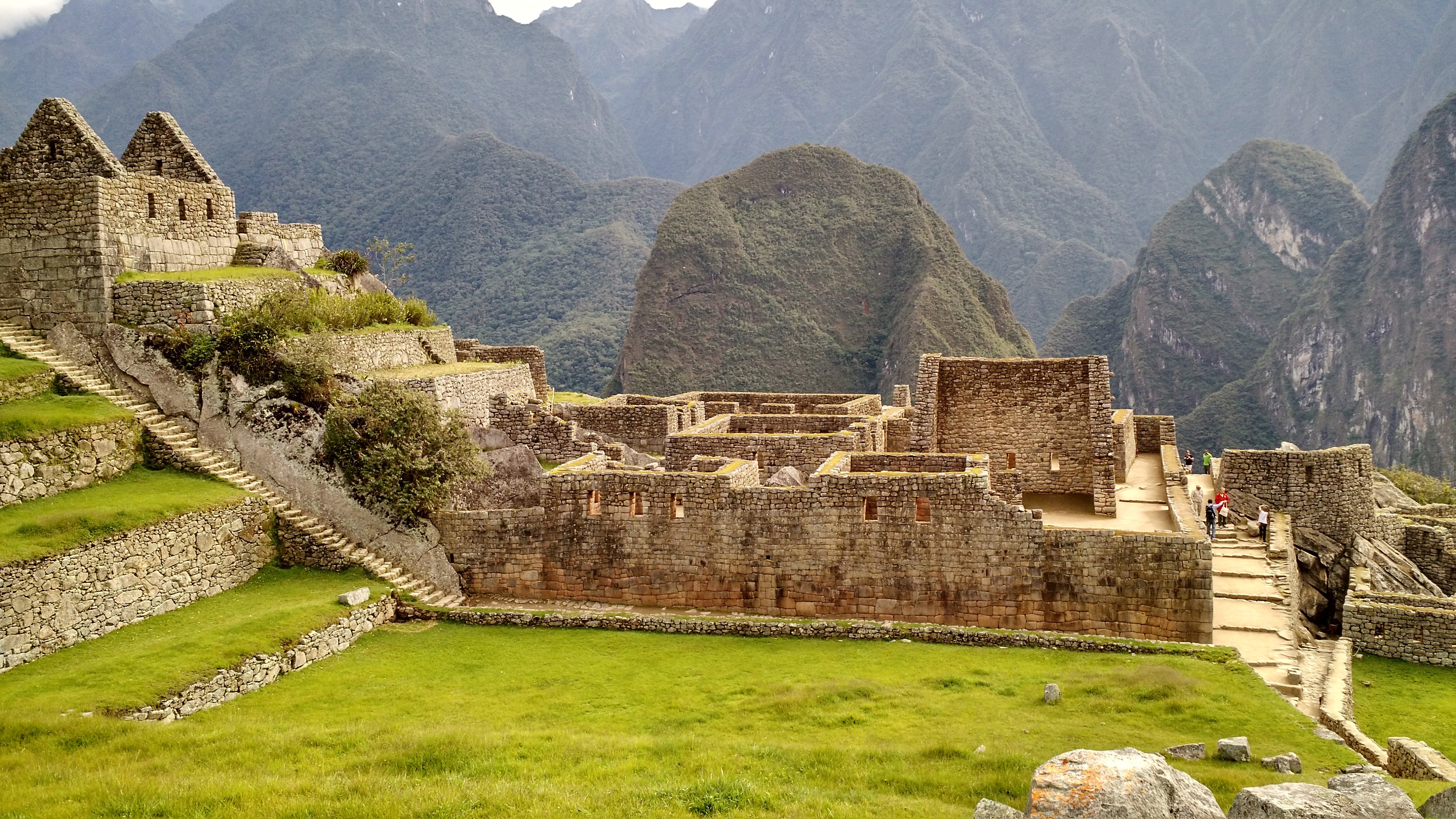 Stone Buildings And Temples In Machu Picchu Peru Image Free Stock 