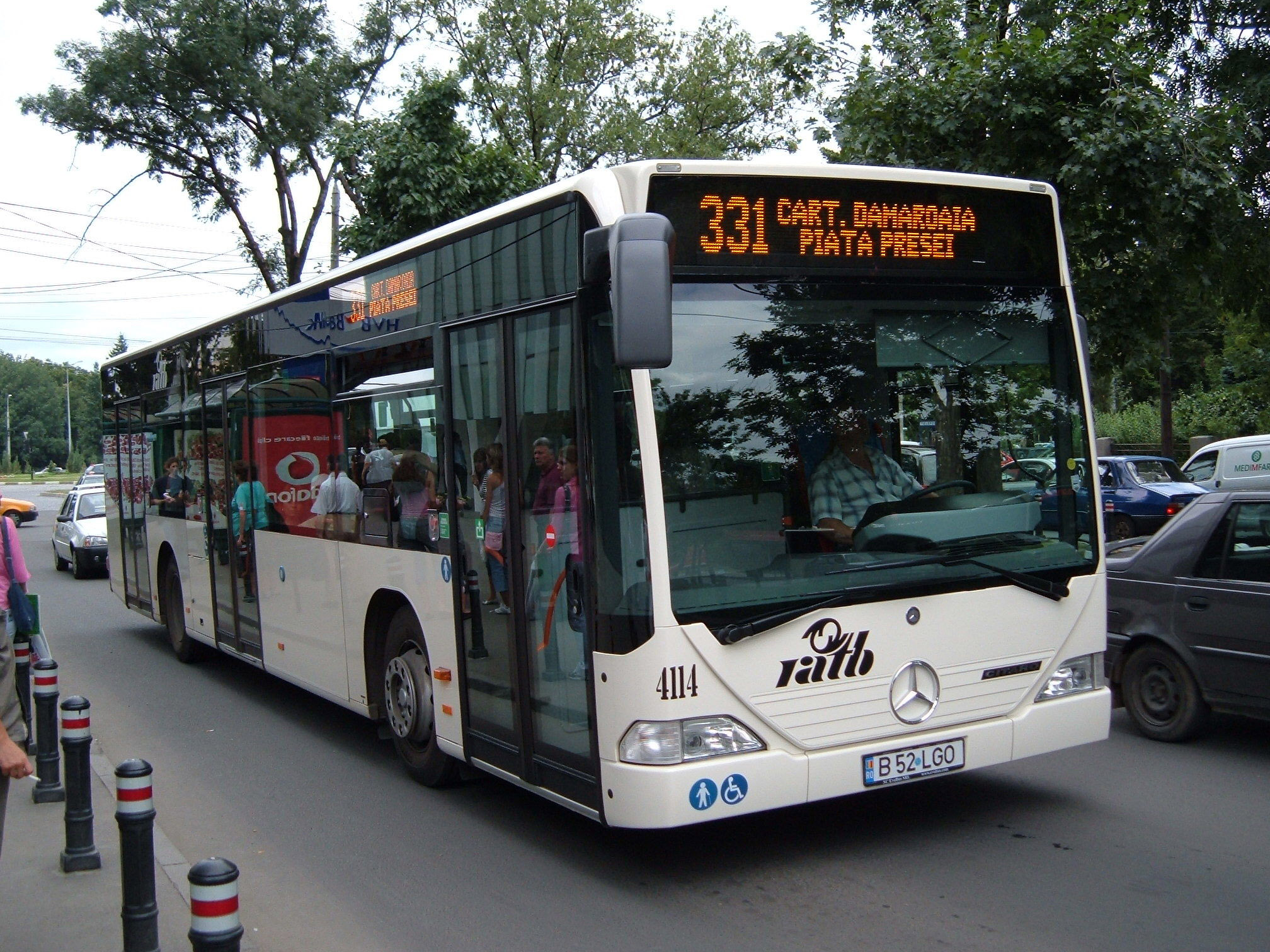 Public Bus Transportation In Bucharest Romania Image Free Stock 