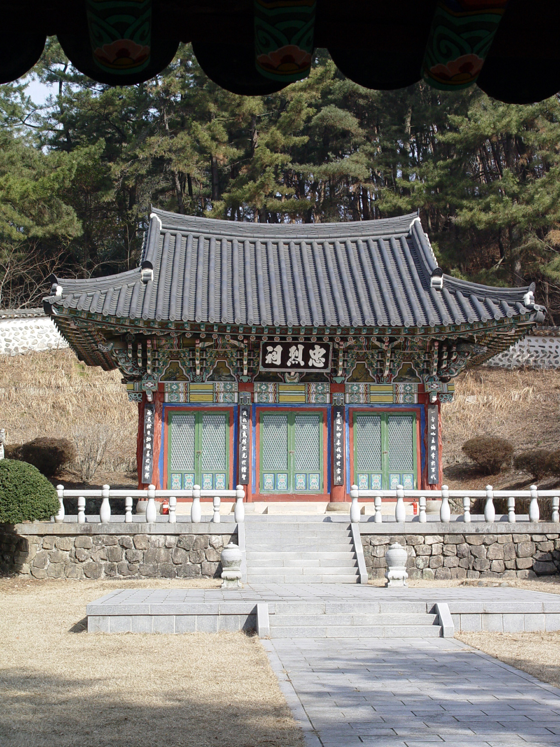 Chungryeolsa temple building in Jeongeup South Korea  