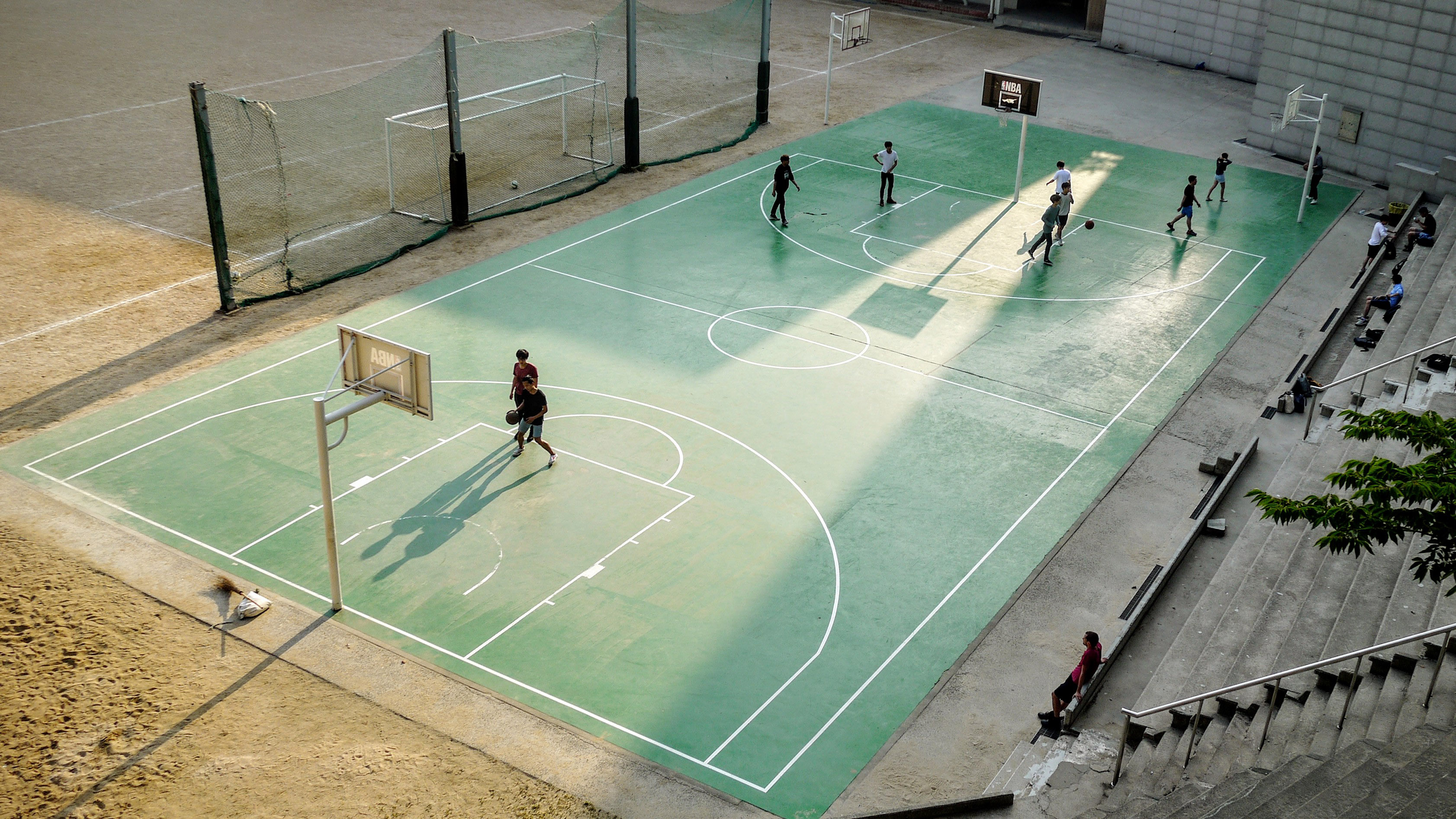 People On Basketball Court Image Free Stock Photo Public Domain 