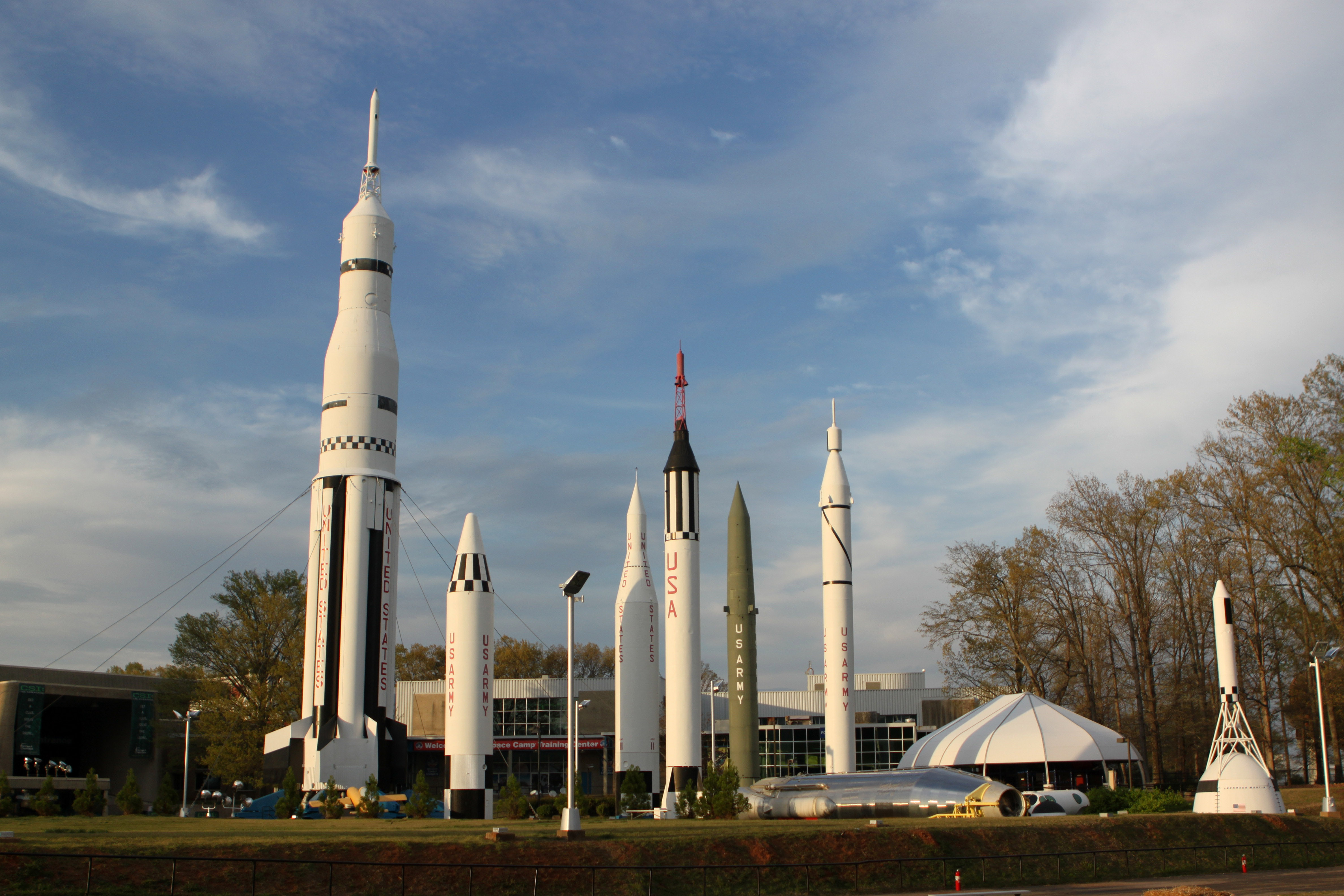 Historic Rockets At The Nasa Park In Huntsville Alabama Image Free