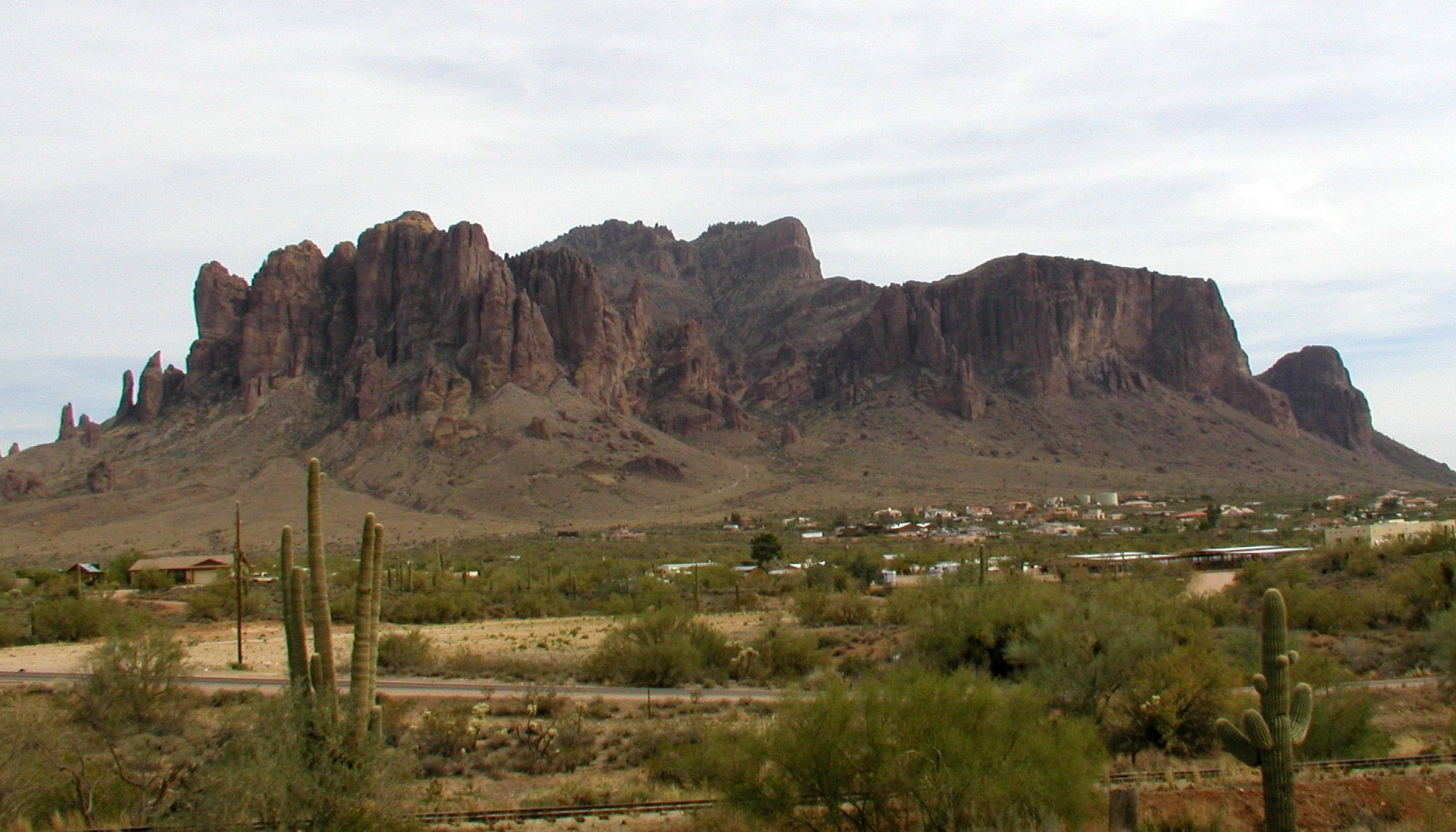 The Lost Dutchman Mine, located in the Superstition Mountains in Apache Jun...