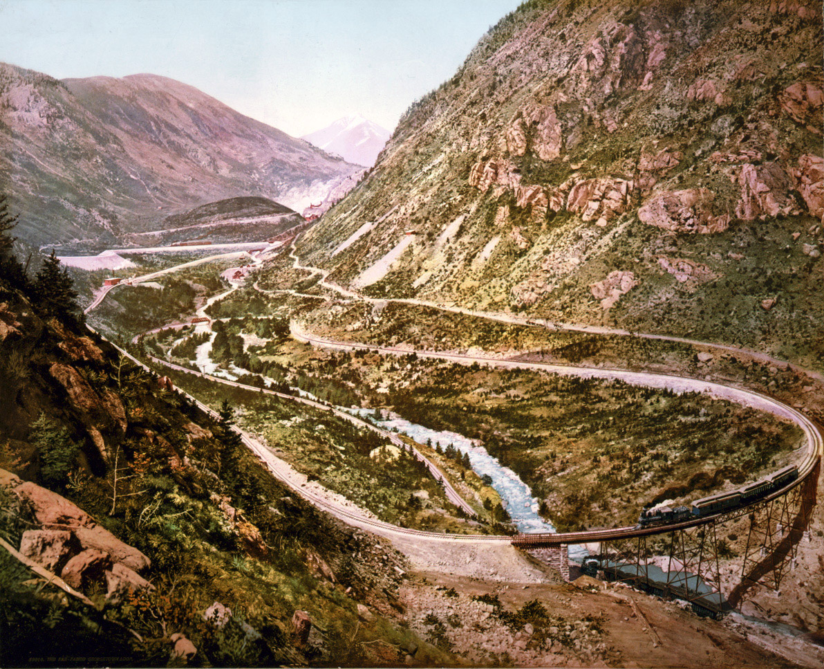 Loop of the Colorado Central Railroad in Colorado 1899 image