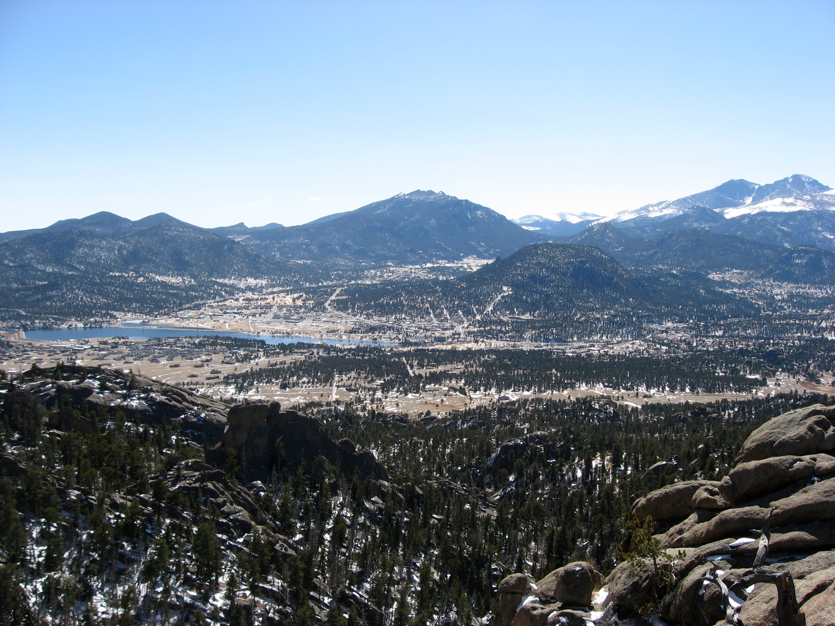 Panorama of Estes Park, Colorado image - Free stock photo ...