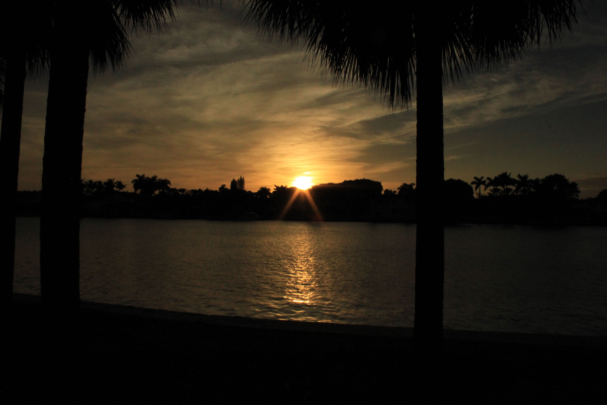 Sunset over the River