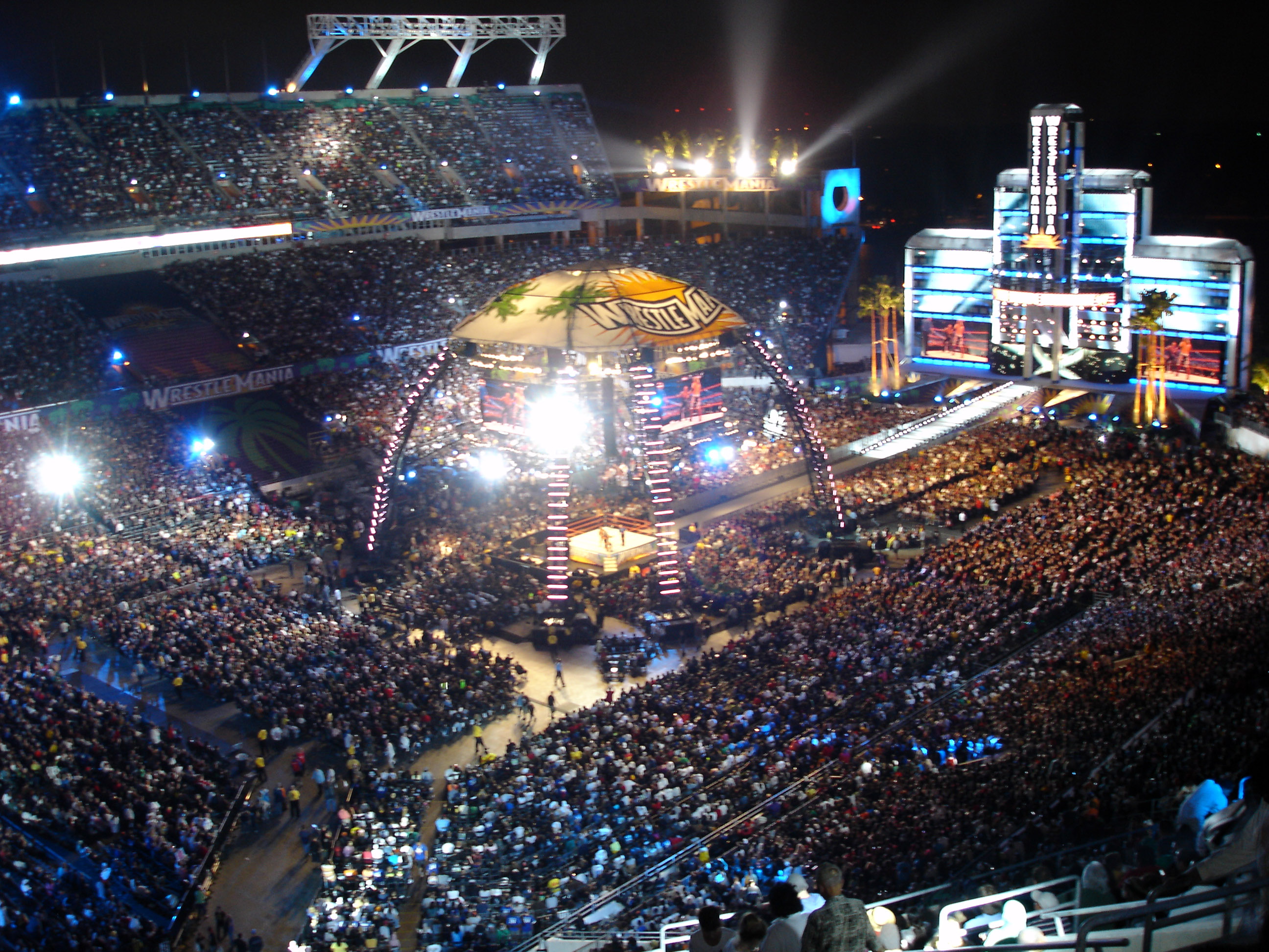 camping world stadium during wrestlemania xxiv in orlando florida