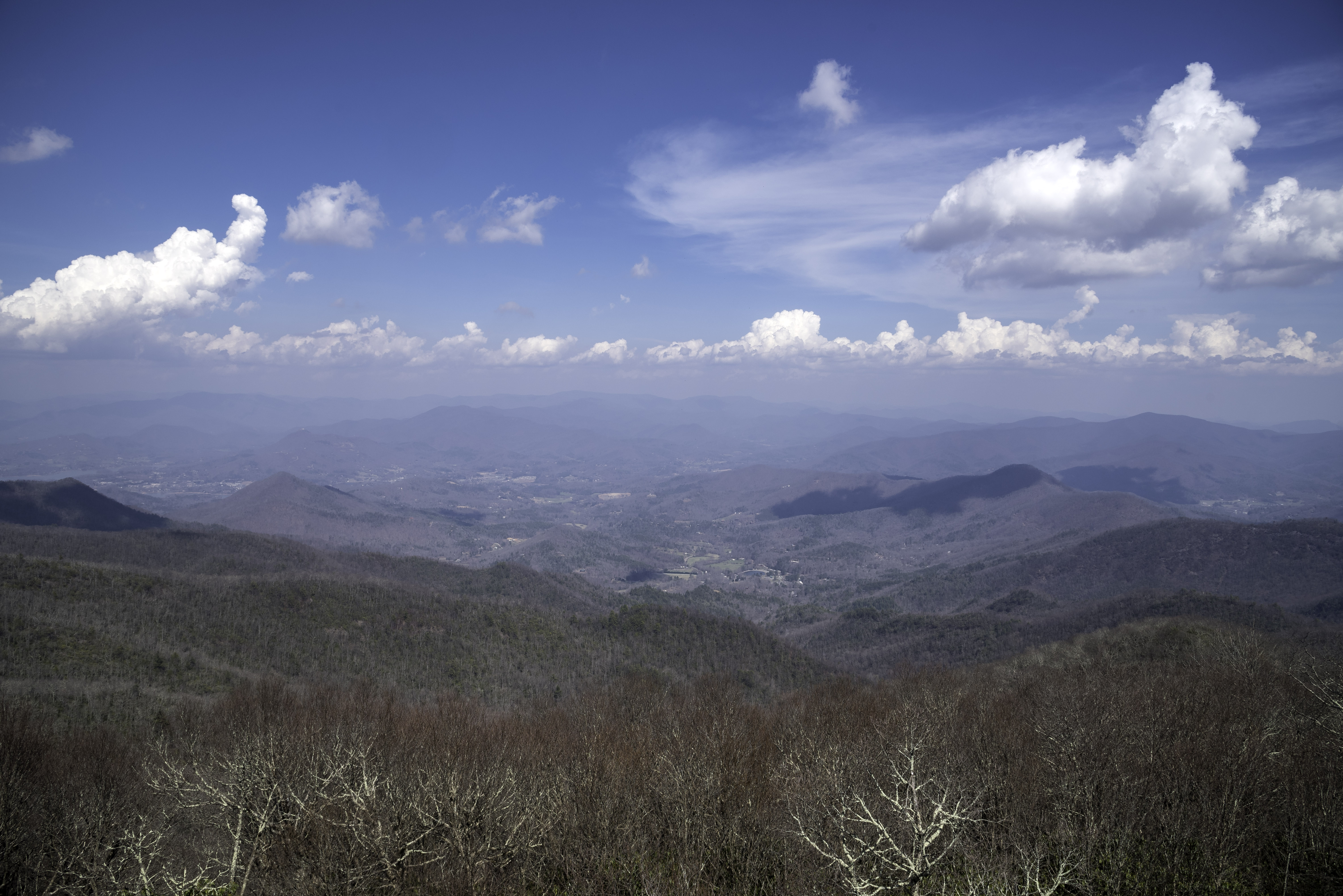 Mountains and Valley under sky and clouds from Brasstown Bald, Georgia image - Free stock photo ...