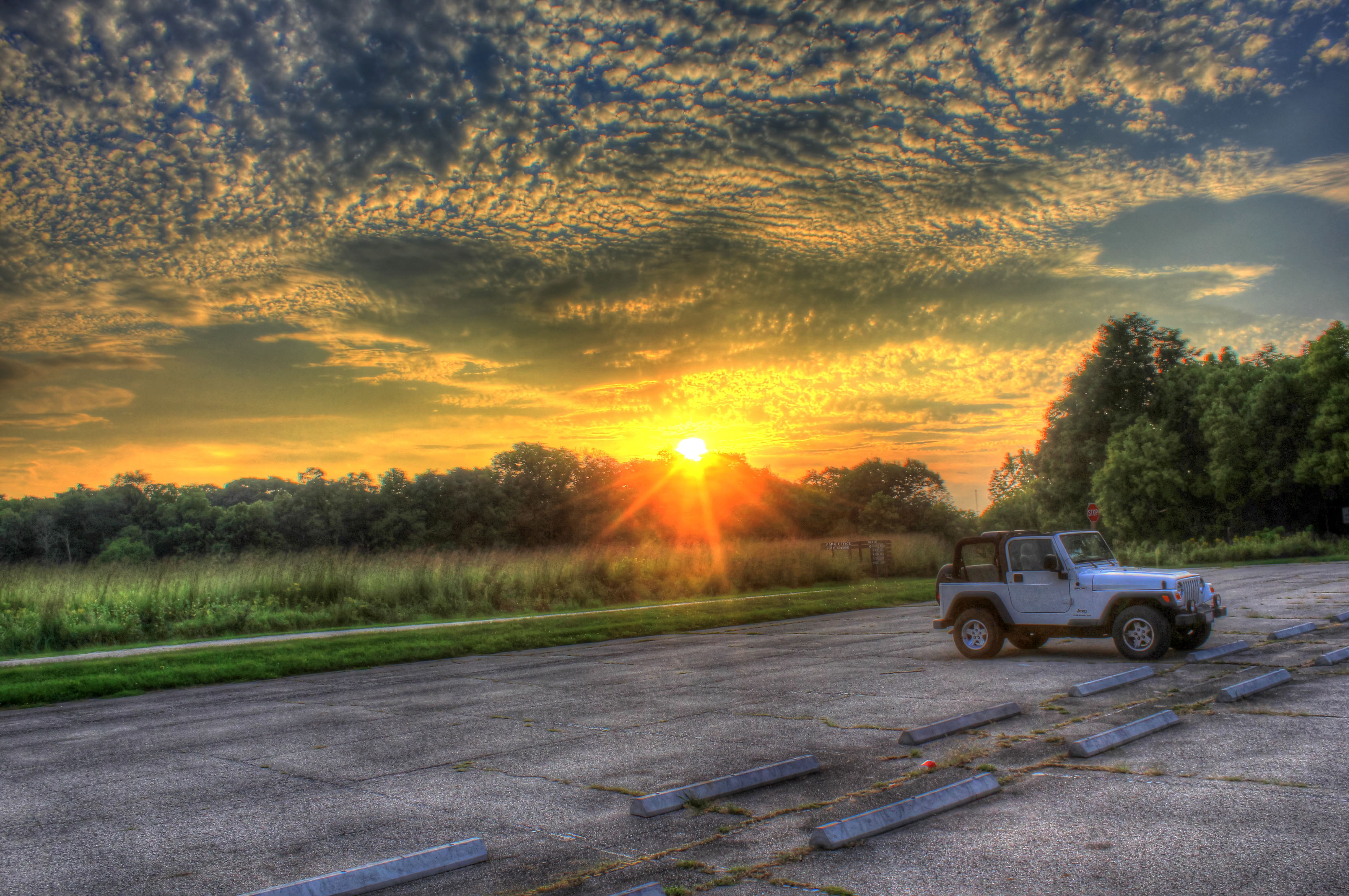 Sunset over the Parking Lot