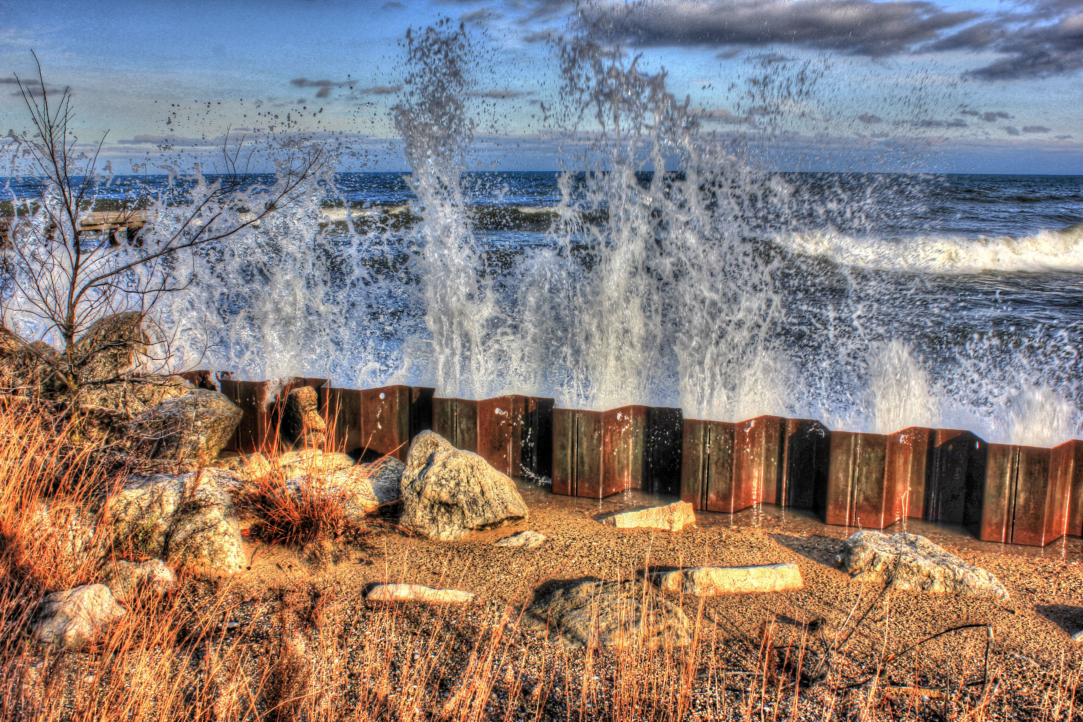 Waves Crashing