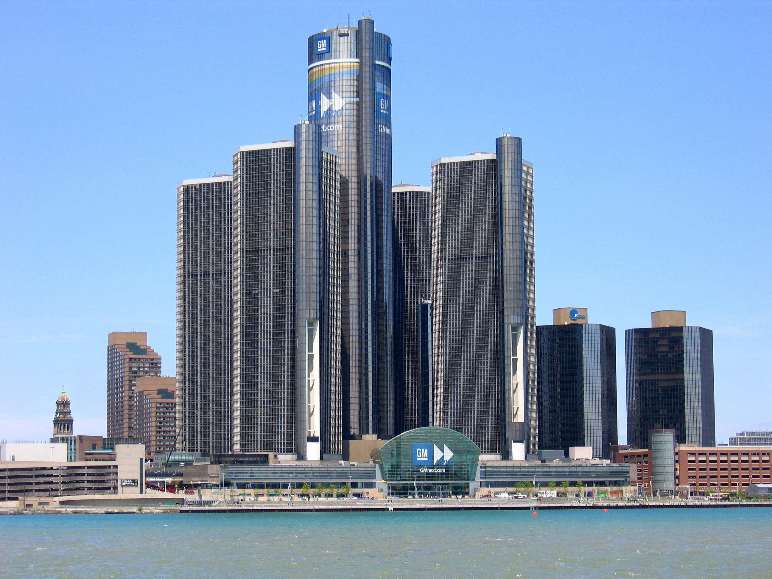 Renaissance Center The Headquarters Of General Motors In Detroit