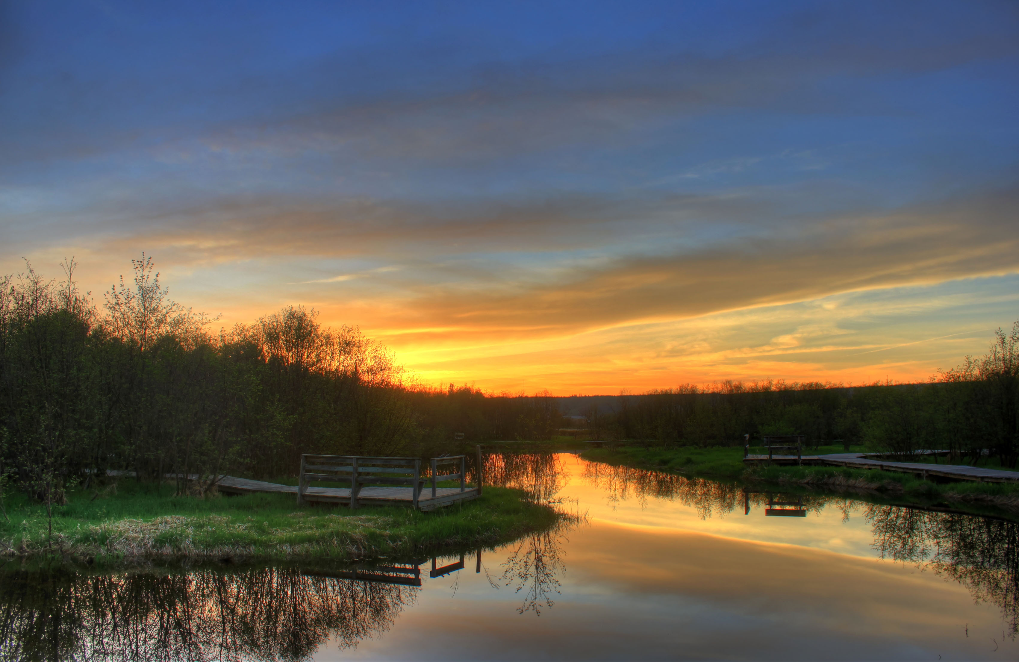 River sunset