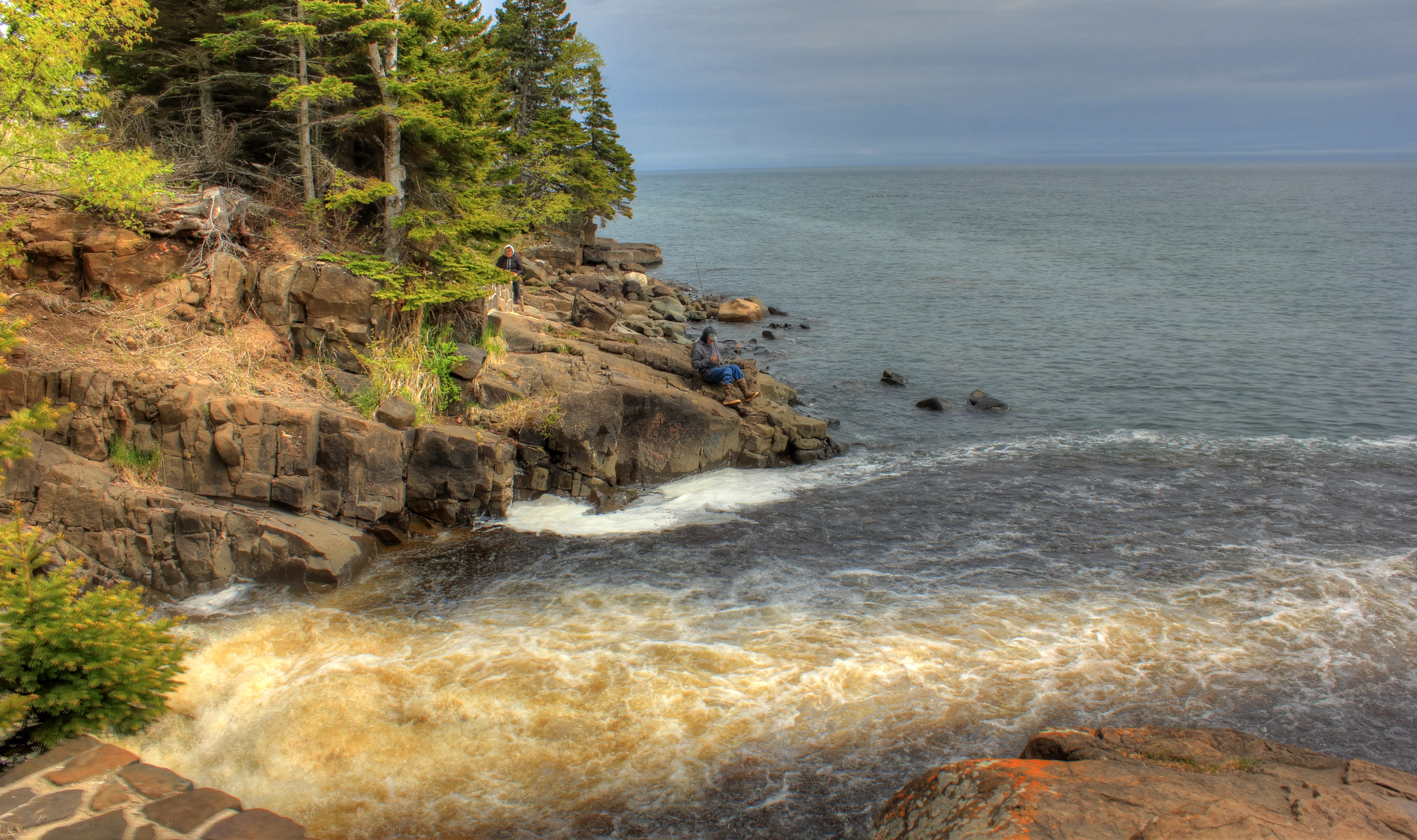 The Mouth Of The Cascade At Cascade River State Park Minnesota Image