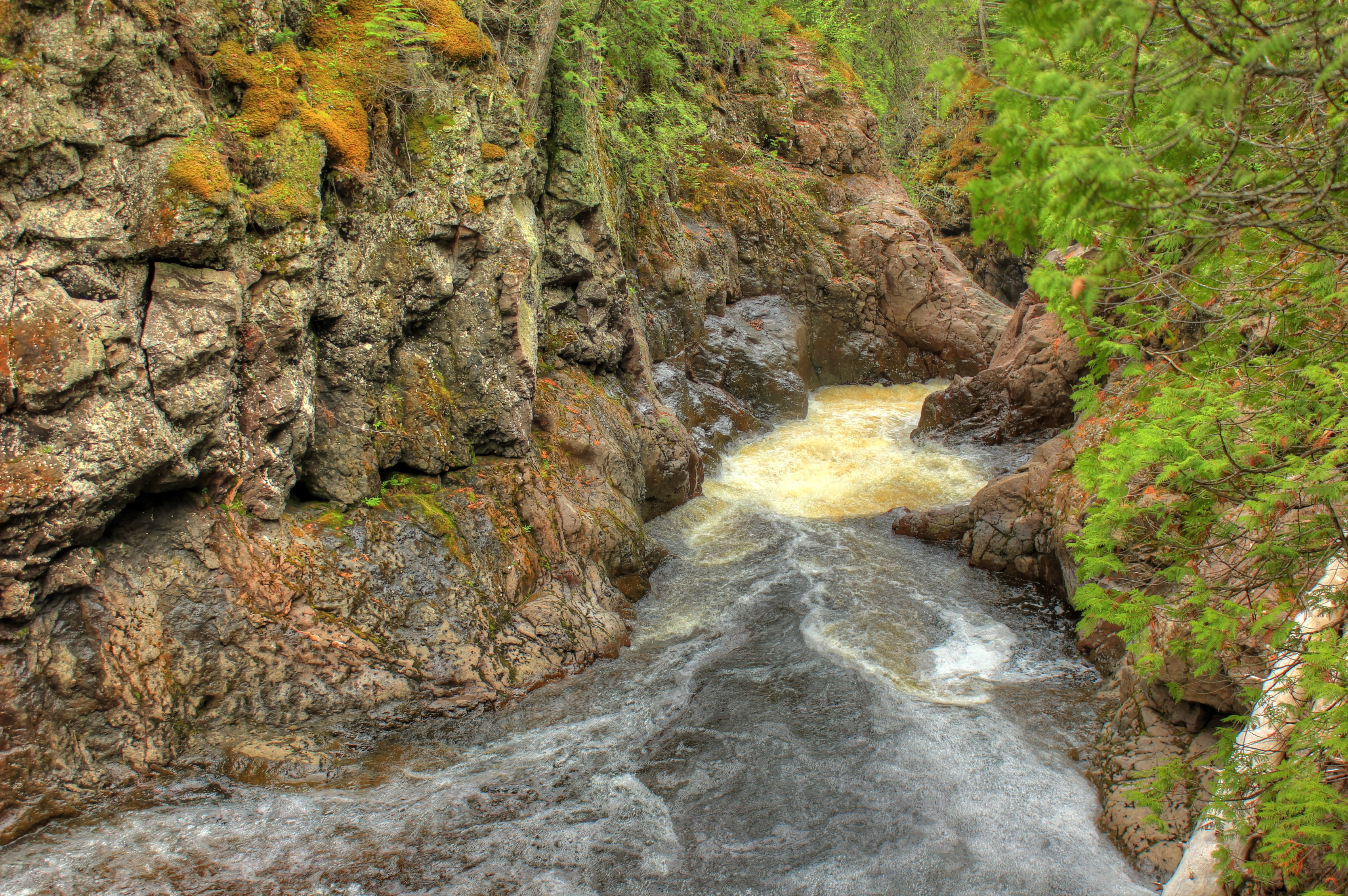 Turbulent Waters At Cascade River State Park Minnesota Image Free