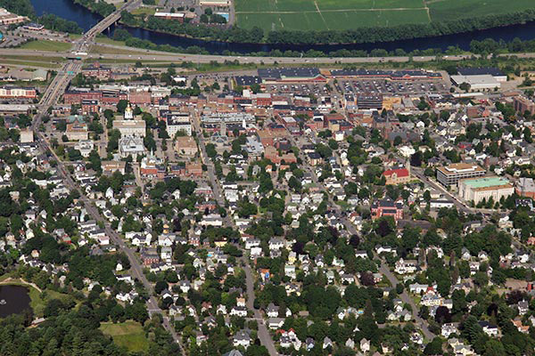 Aerial view of downtown Concord, New Hampshire image - Free stock photo