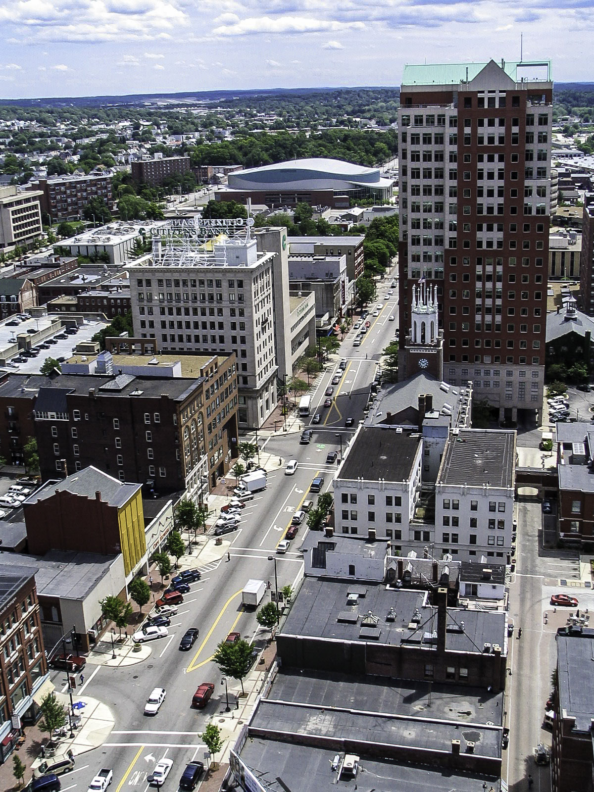 Downtown Buildings and Cityscape in Manchester, New Hampshire image