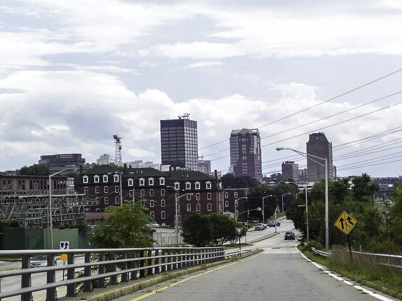 View of downtown from the north in Manchester, New Hampshire image
