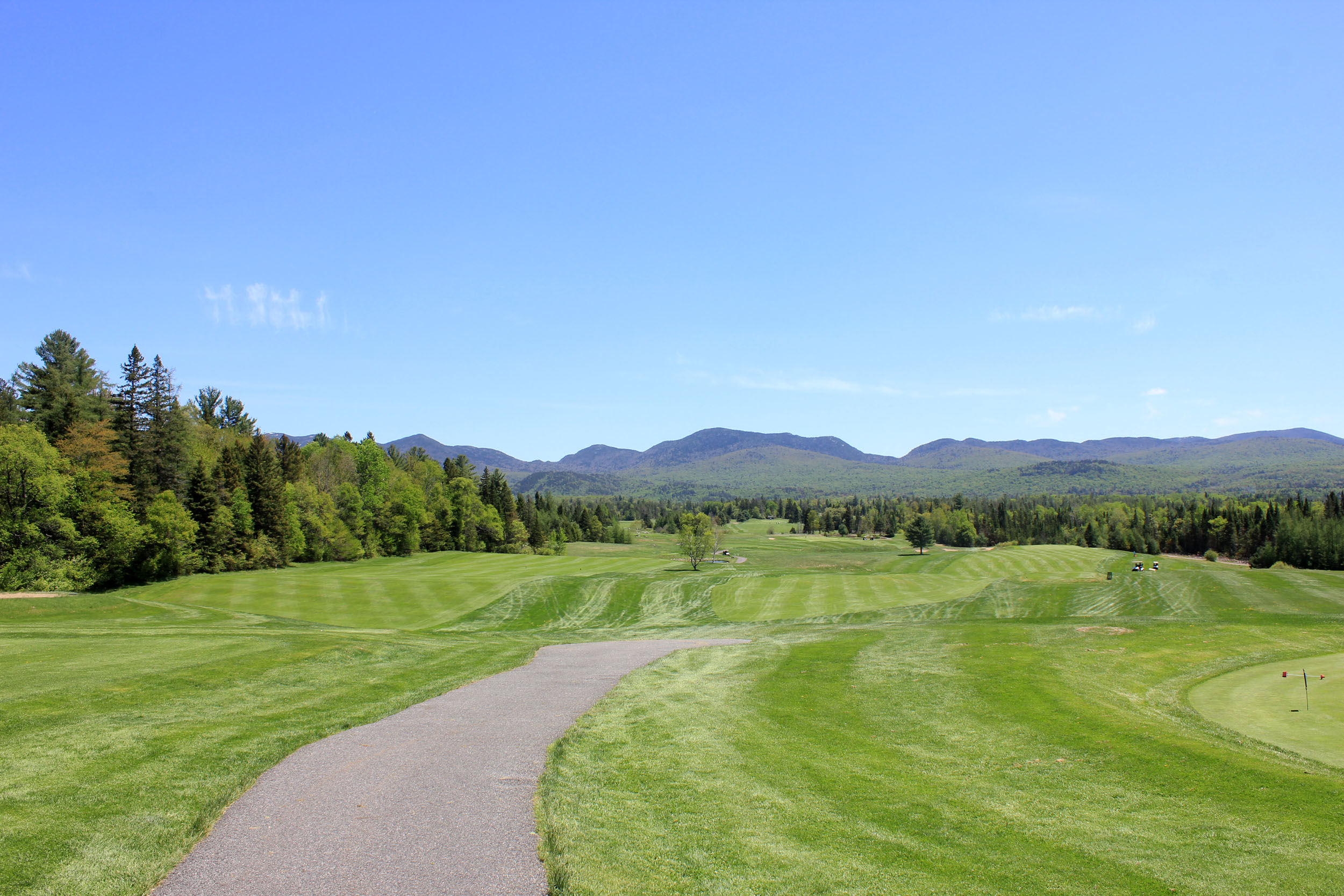Golf Course View in the Adirondack Mountains, New York image Free
